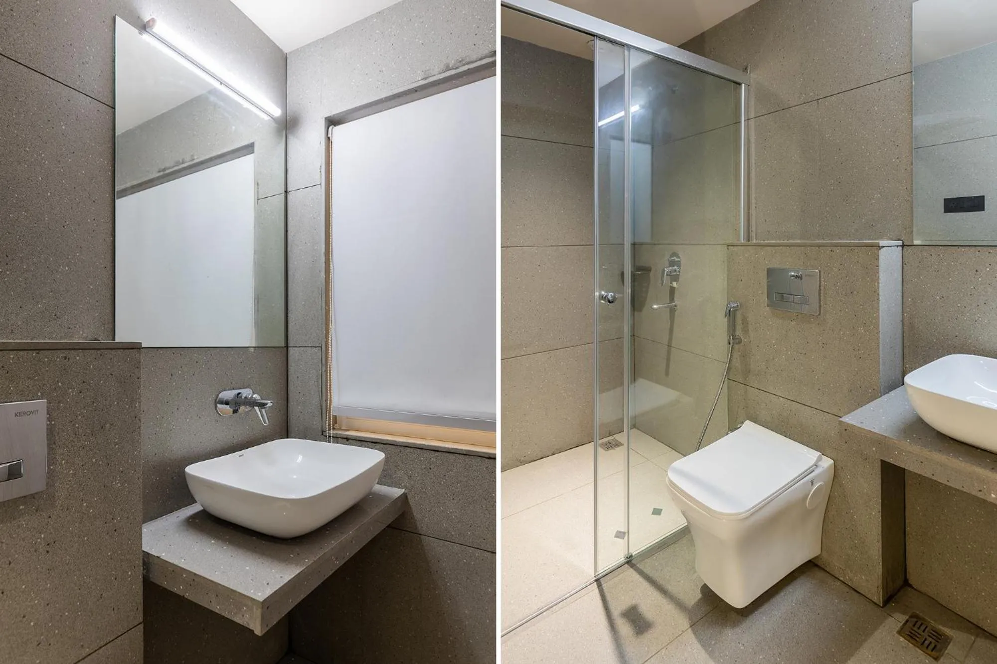 Bathroom in FabHotel Red Vibe - Kasturba Nagar