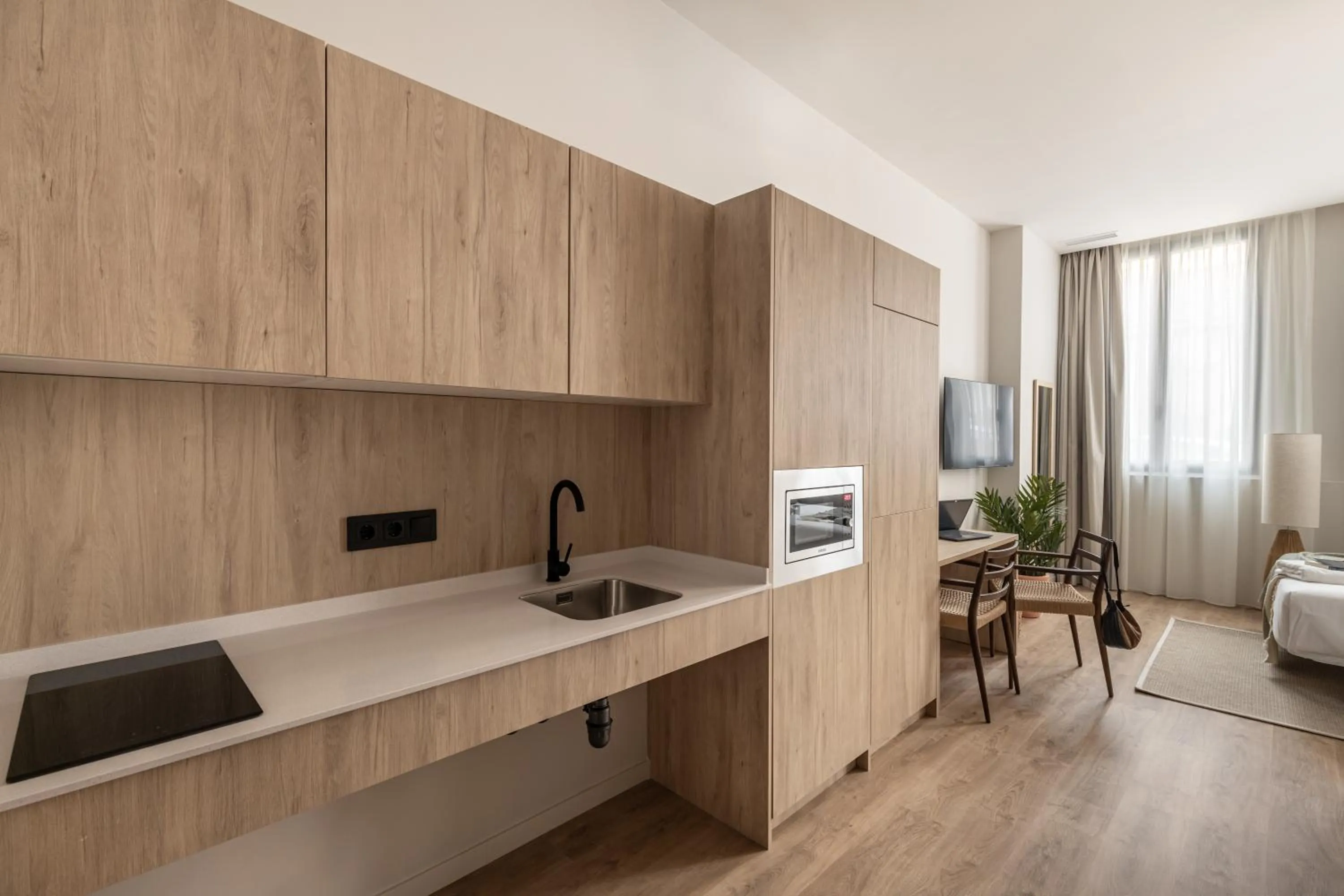 Kitchen or kitchenette in Líbere Málaga Trinidad