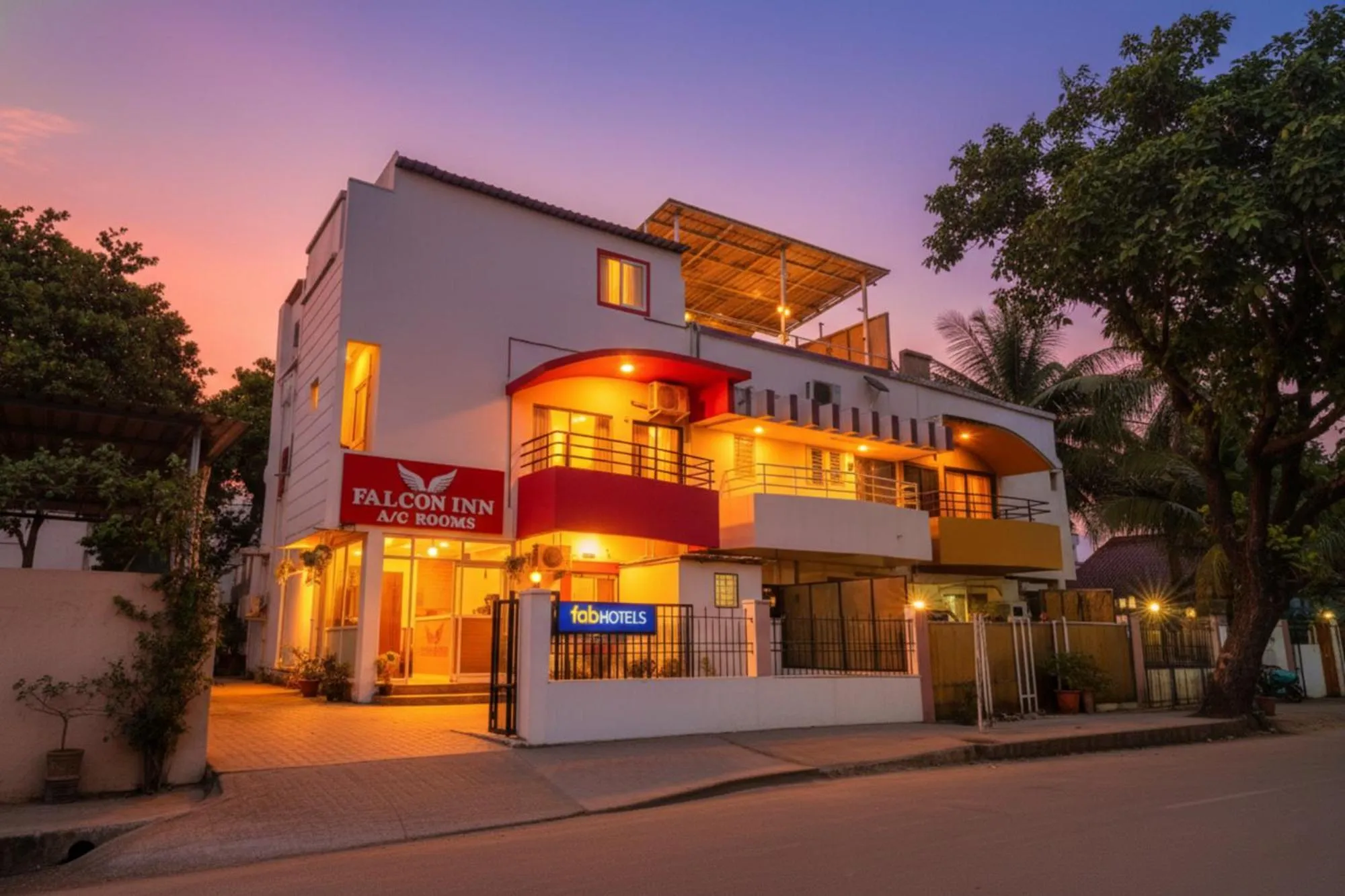 Facade/entrance in FabHotel New Falcon Inn - Nr Balewadi stadium