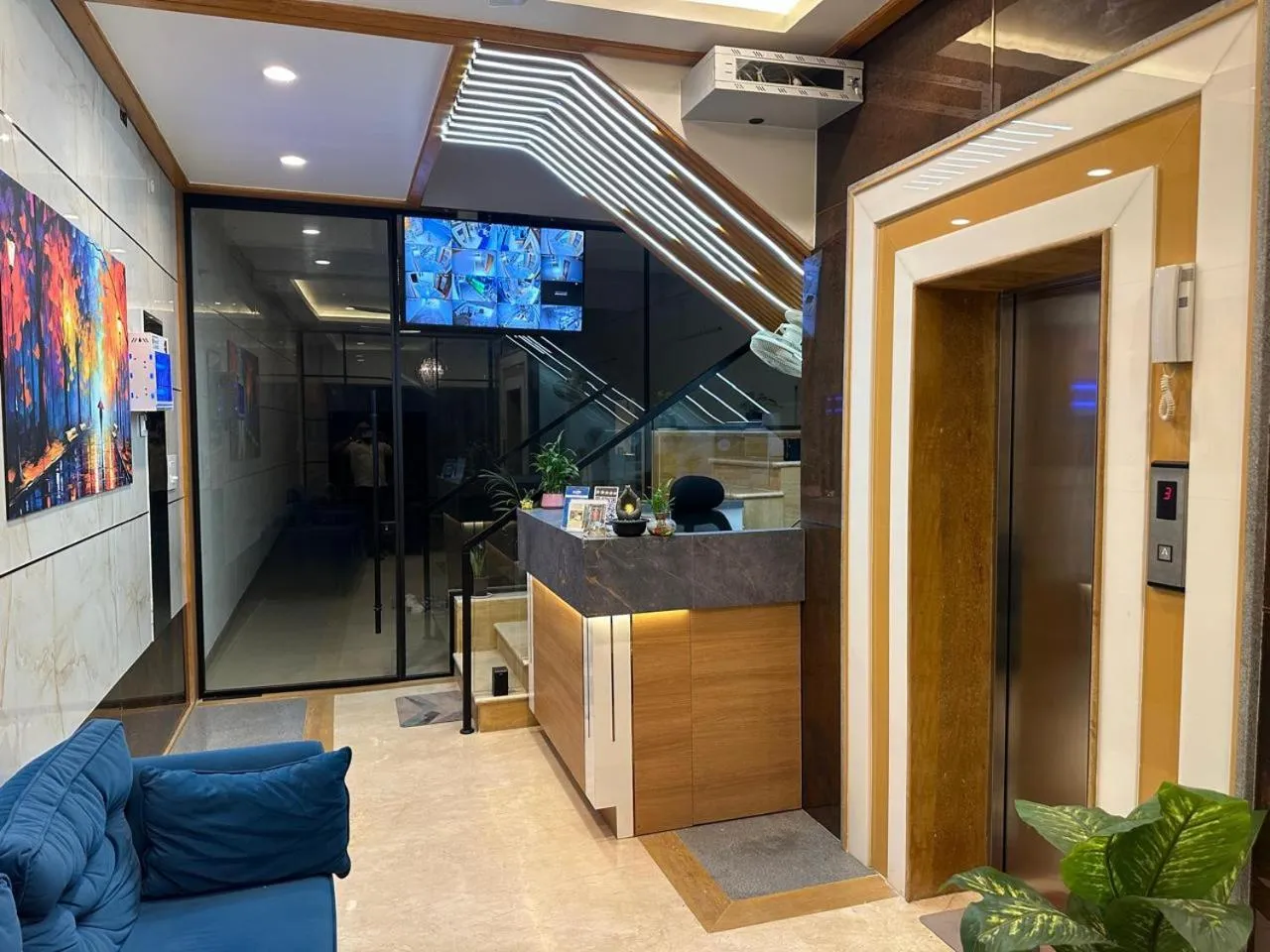 Lobby or reception in The VP Residency Towerrs