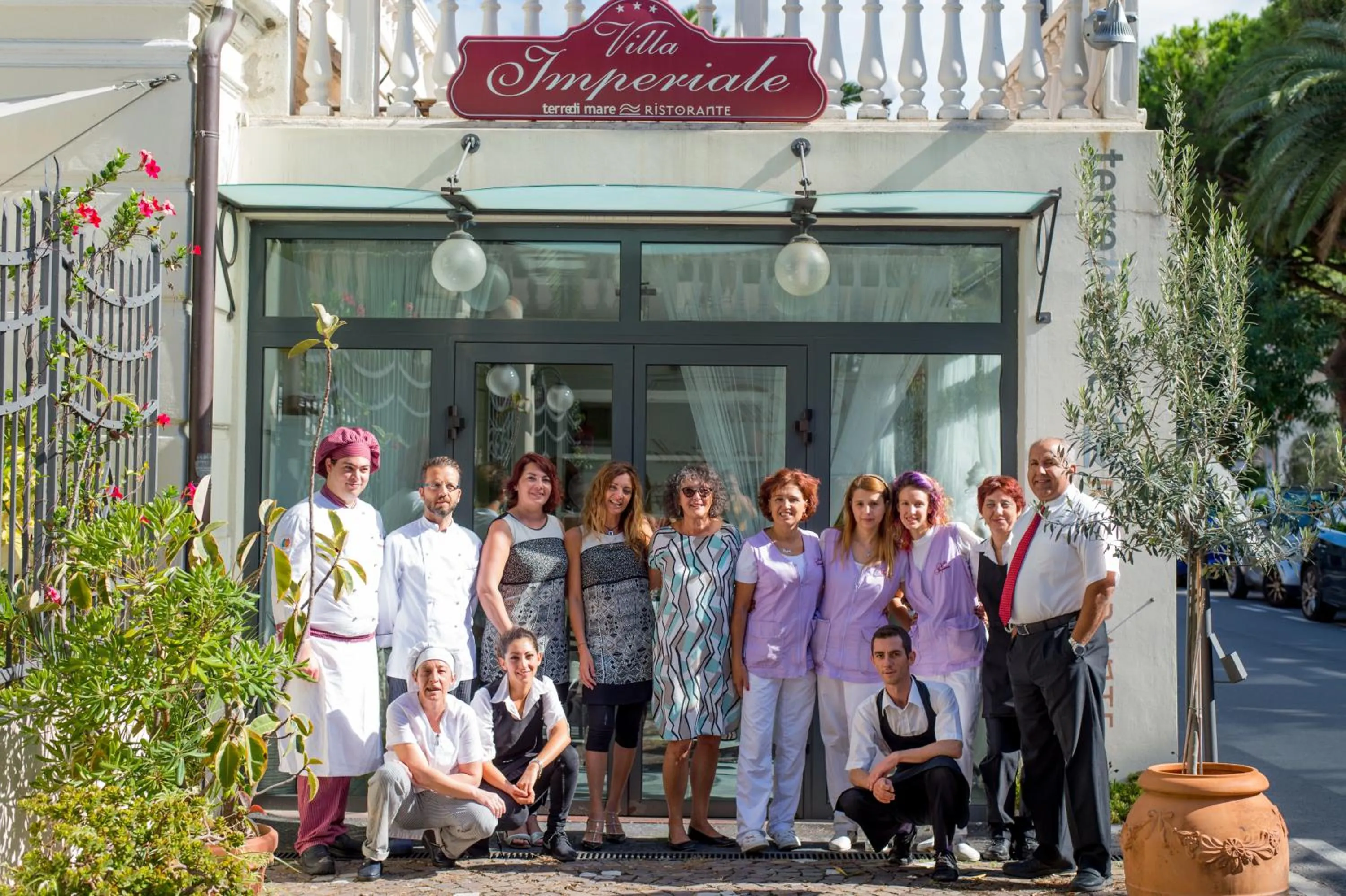 Staff in Villa Imperiale Hotel