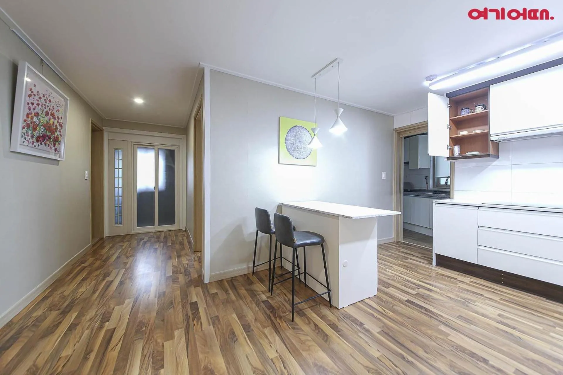 Kitchen or kitchenette in BOBOS Hotel