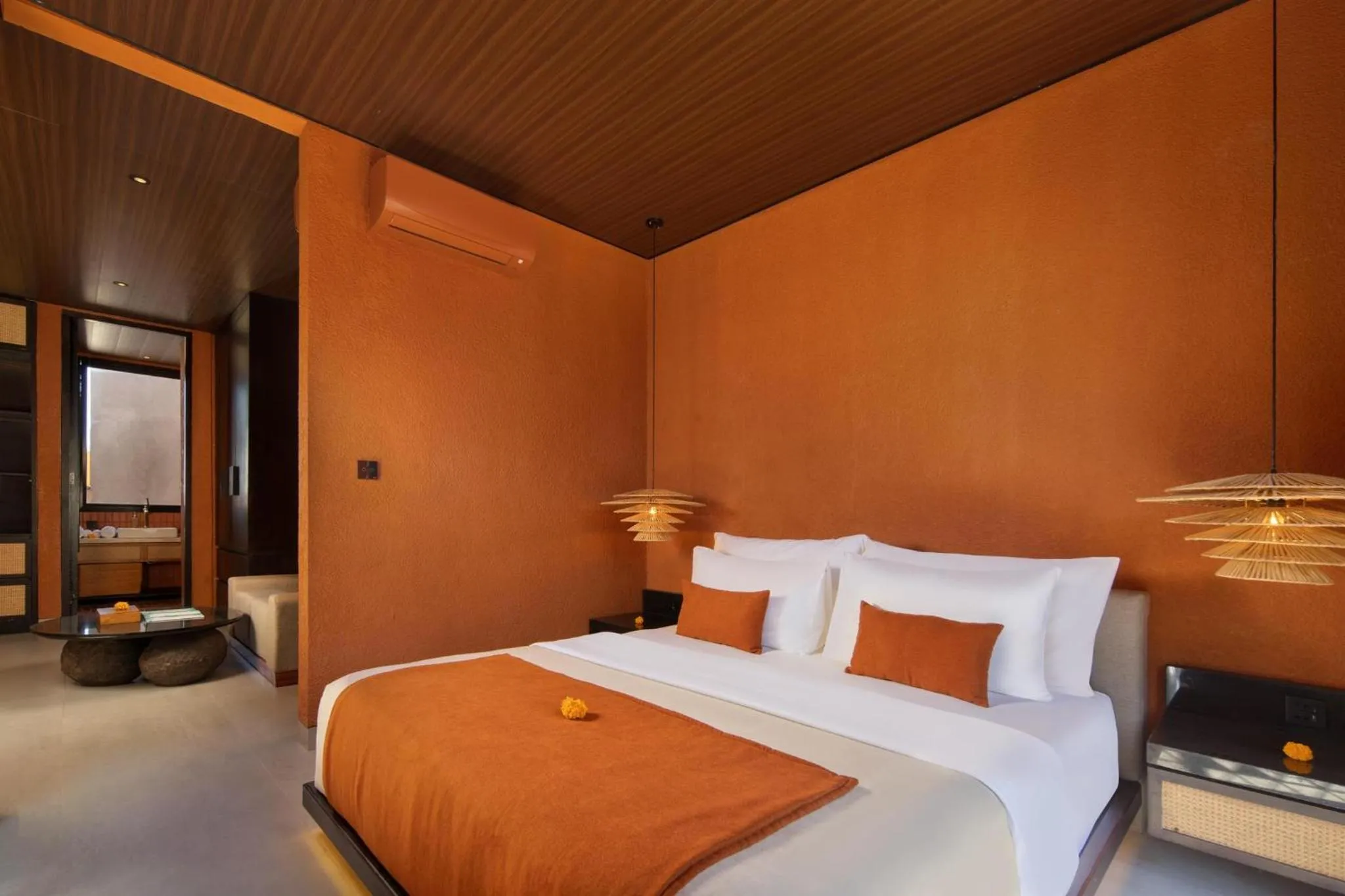 Bedroom, Bed in Earth Villa Canggu by Ini Vie Hospitality