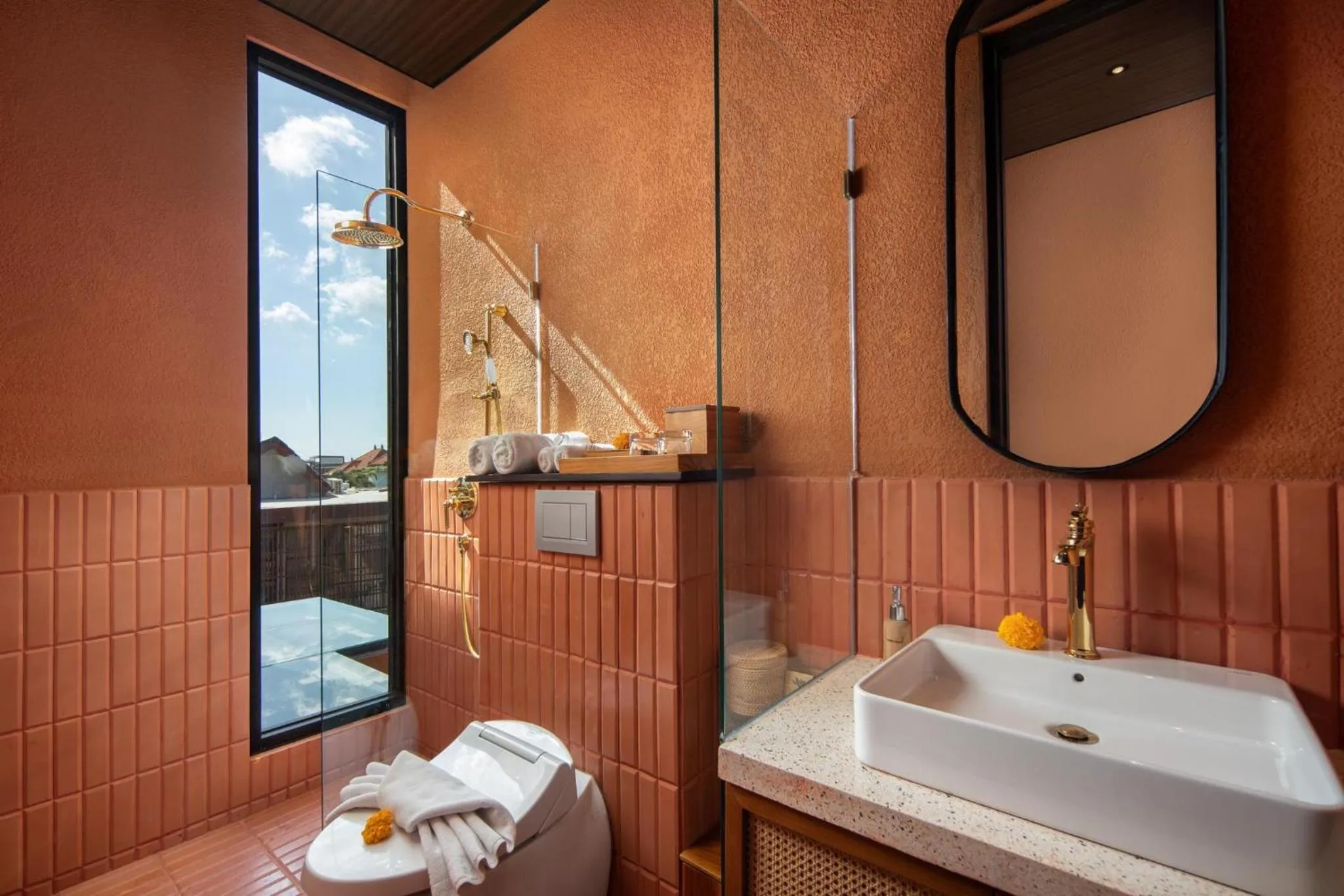 Bathroom in Earth Villa Canggu by Ini Vie Hospitality