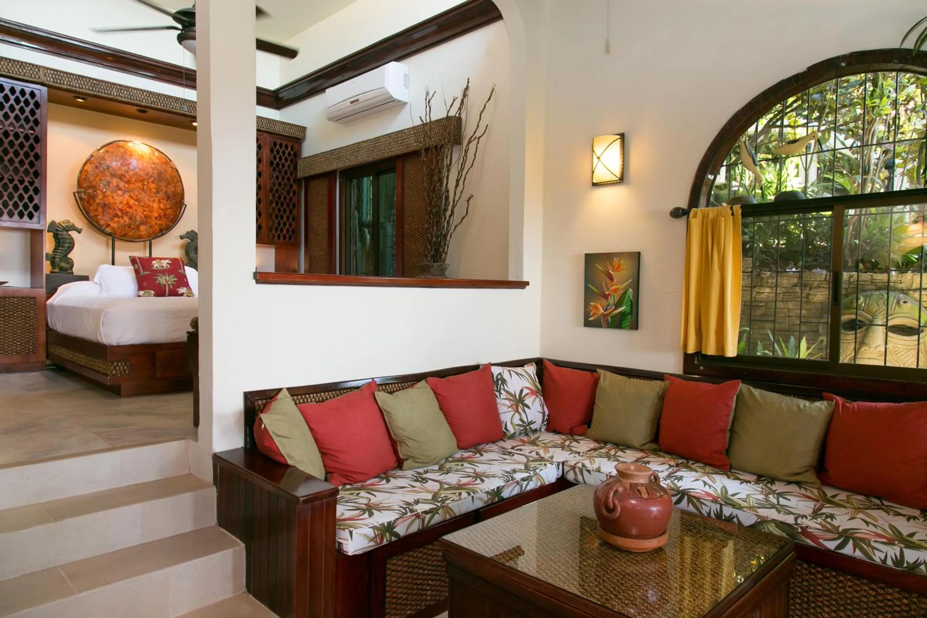 Seating area, Bed in Hotel Villas Nicolas - Adults Only