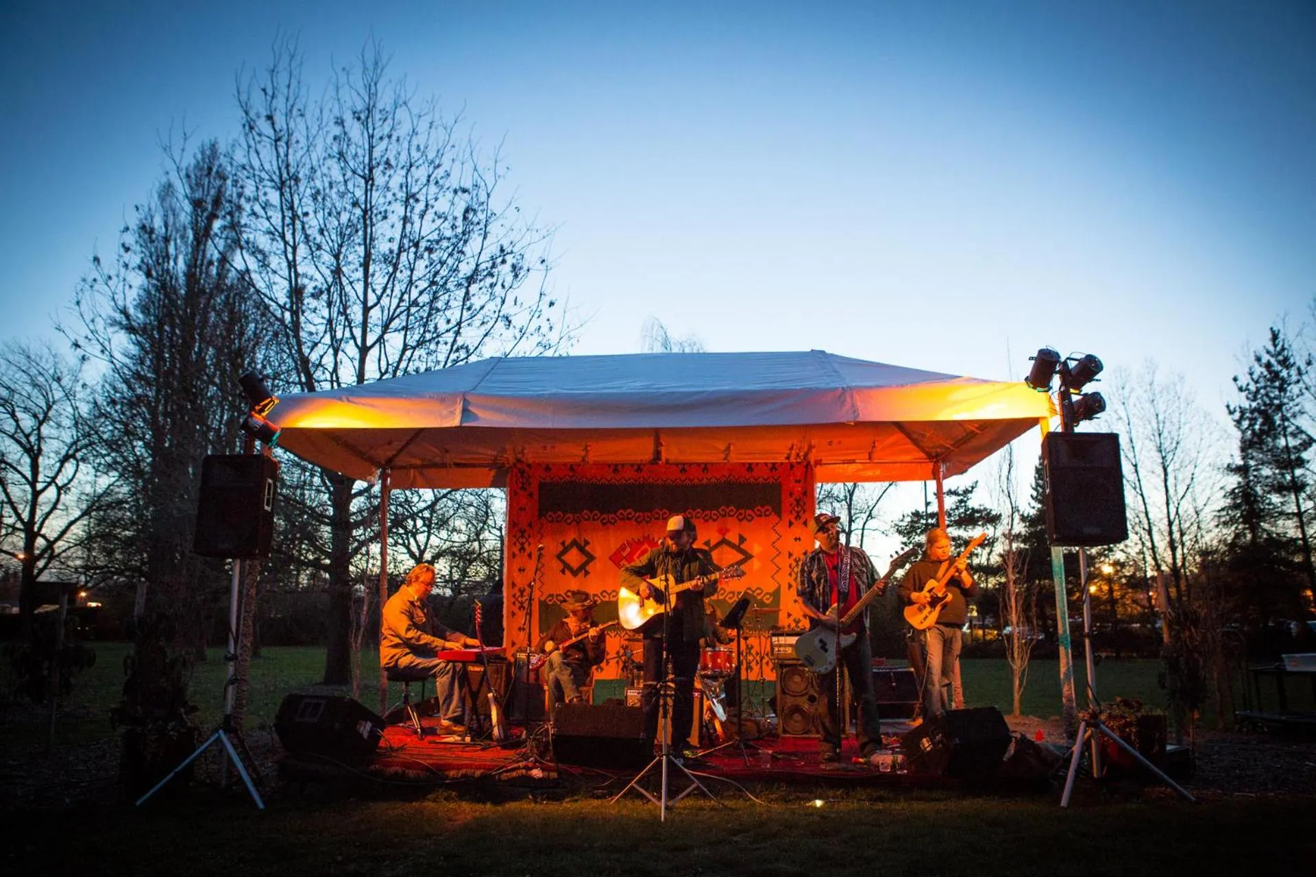 Sunset in McMenamins Grand Lodge