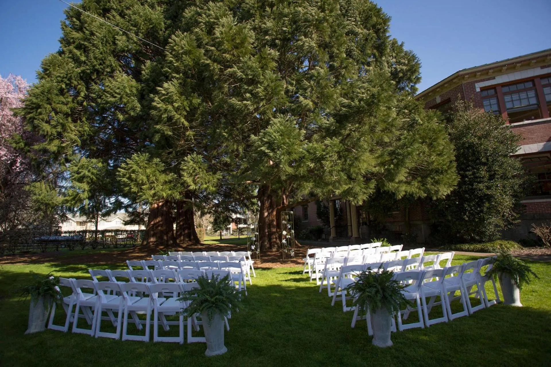 wedding in McMenamins Grand Lodge