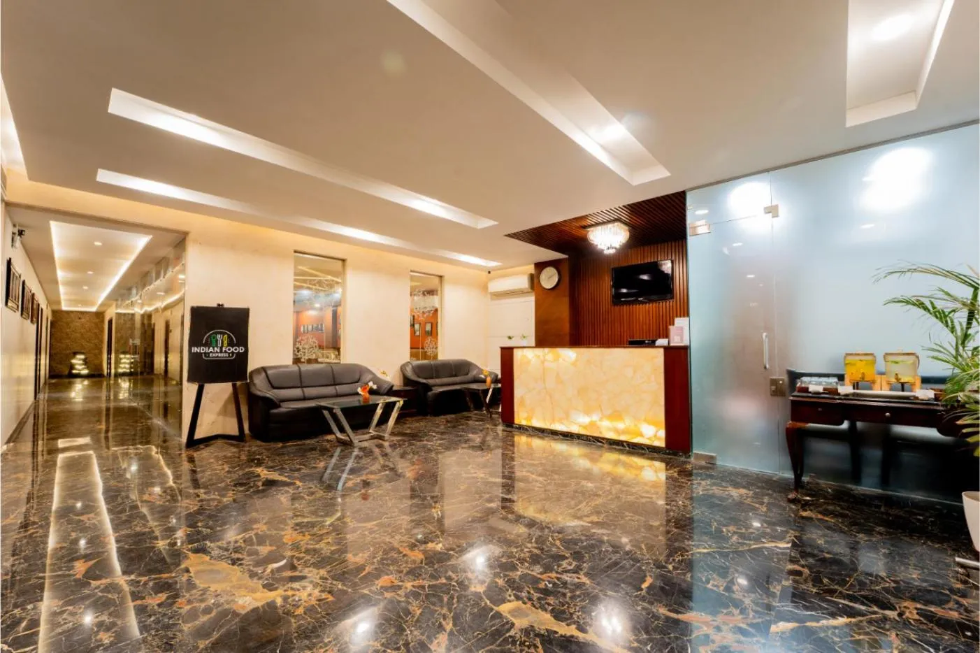 Lobby or reception in HHW Hotel- Agra