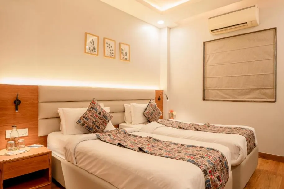 Bed in HHW Hotel- Agra