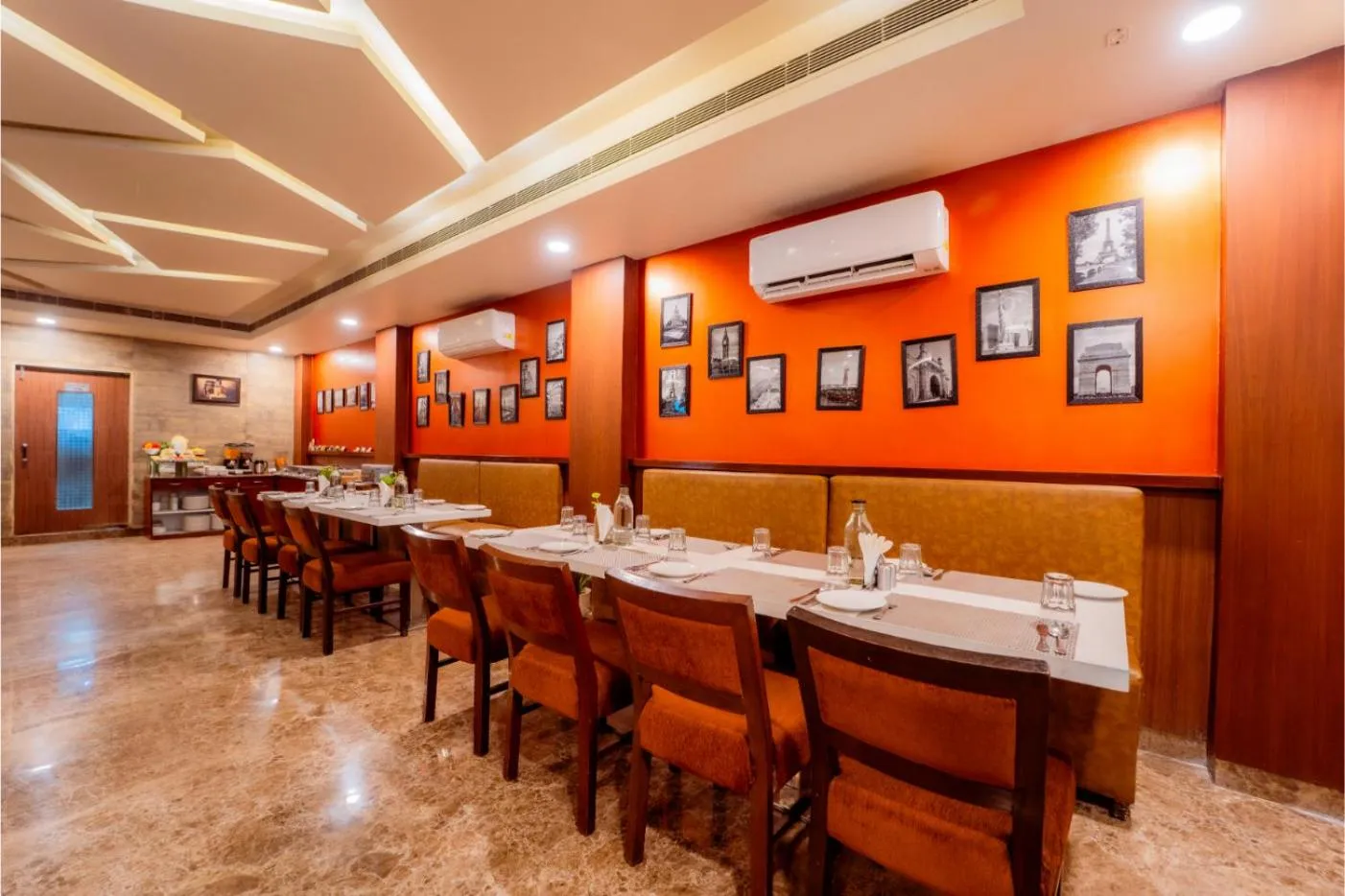 Dining area in HHW Hotel- Agra