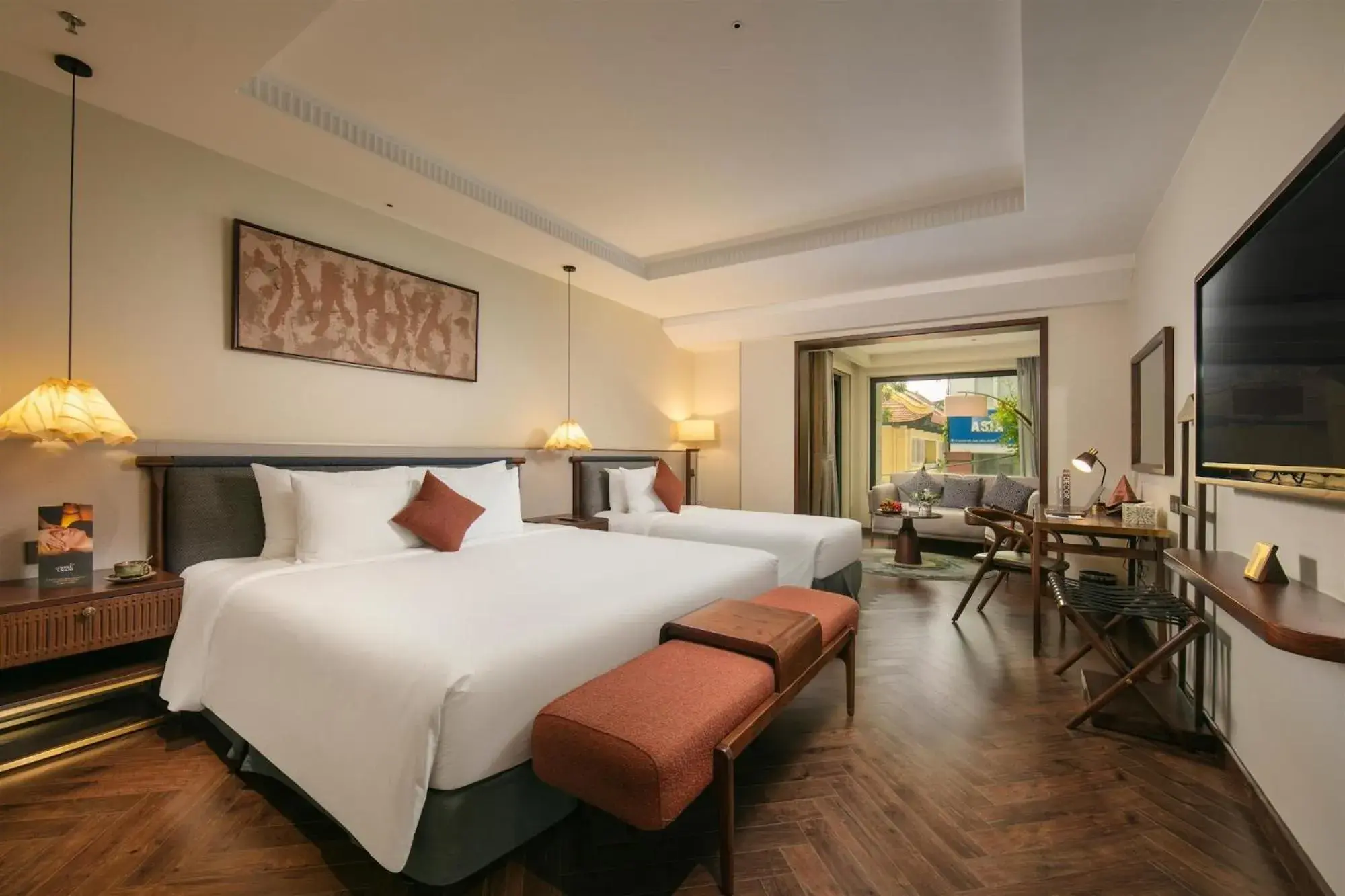 Triple Room with Balcony in HOTEL de LAGOM Triple Room with Balcony in HOTEL de LAGOM