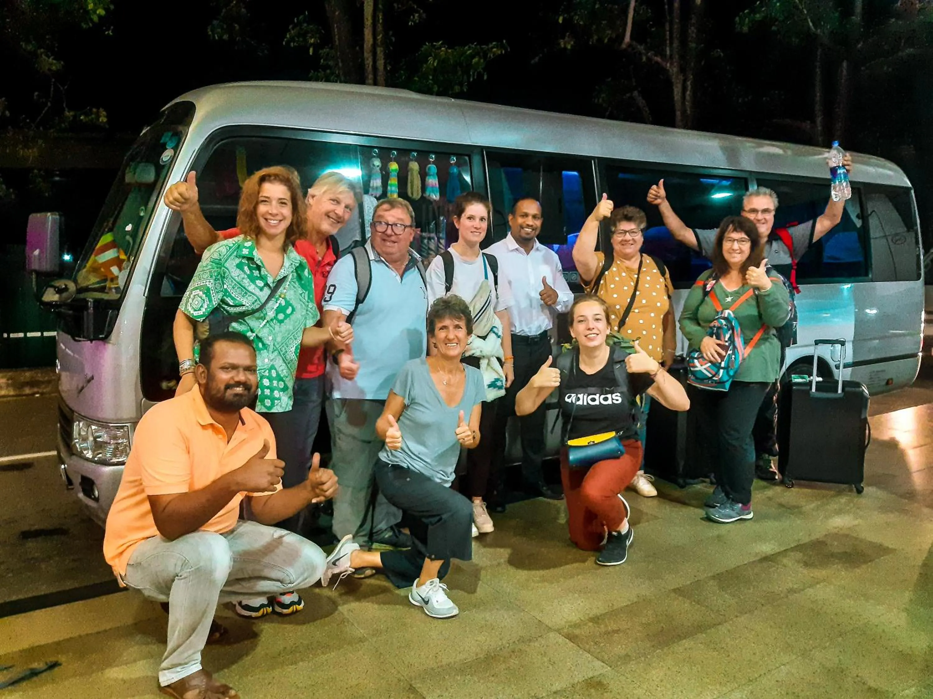 People in Banana Rest Sigiriya