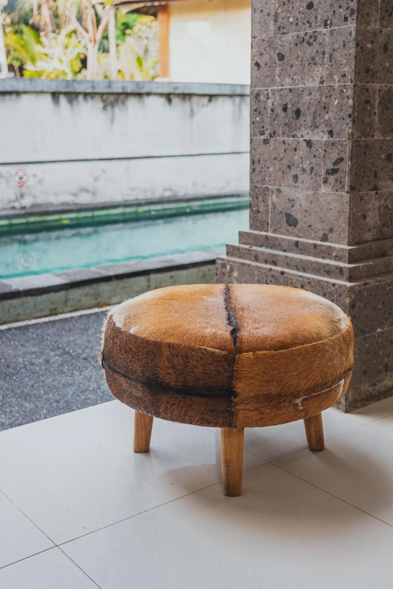 Pool view in Full Moon Villa Ubud