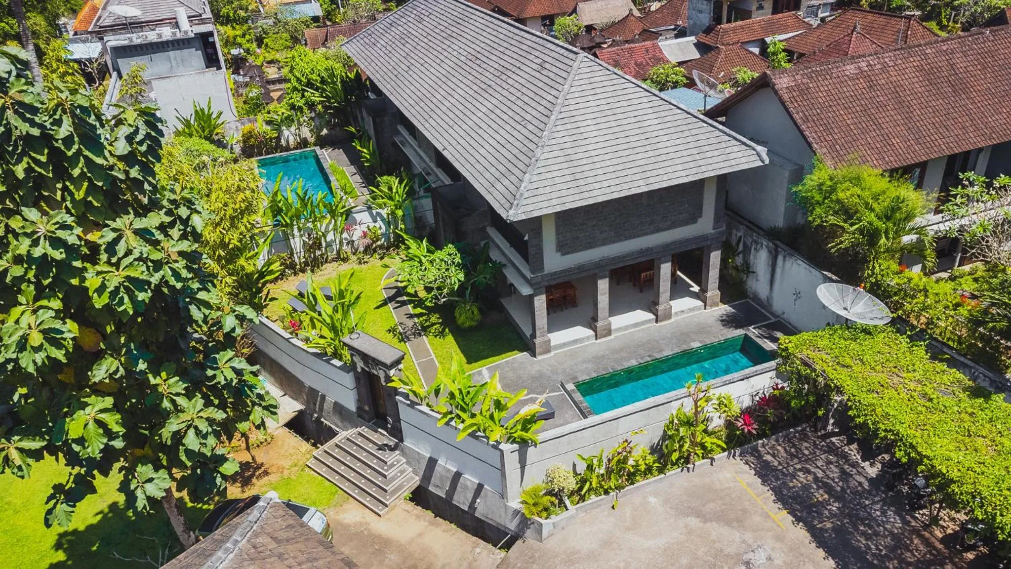 Property building in Full Moon Villa Ubud