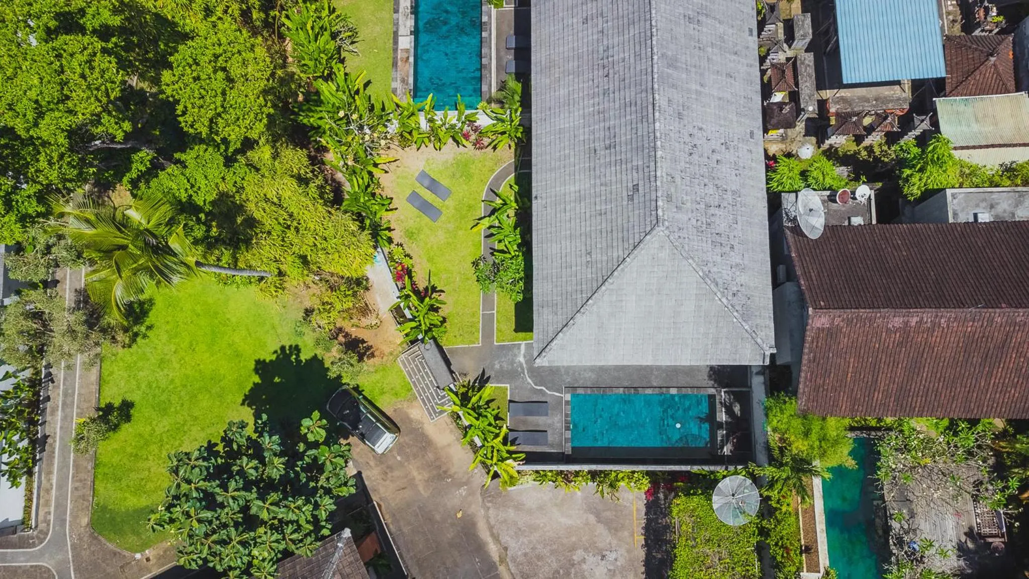 Property building in Full Moon Villa Ubud