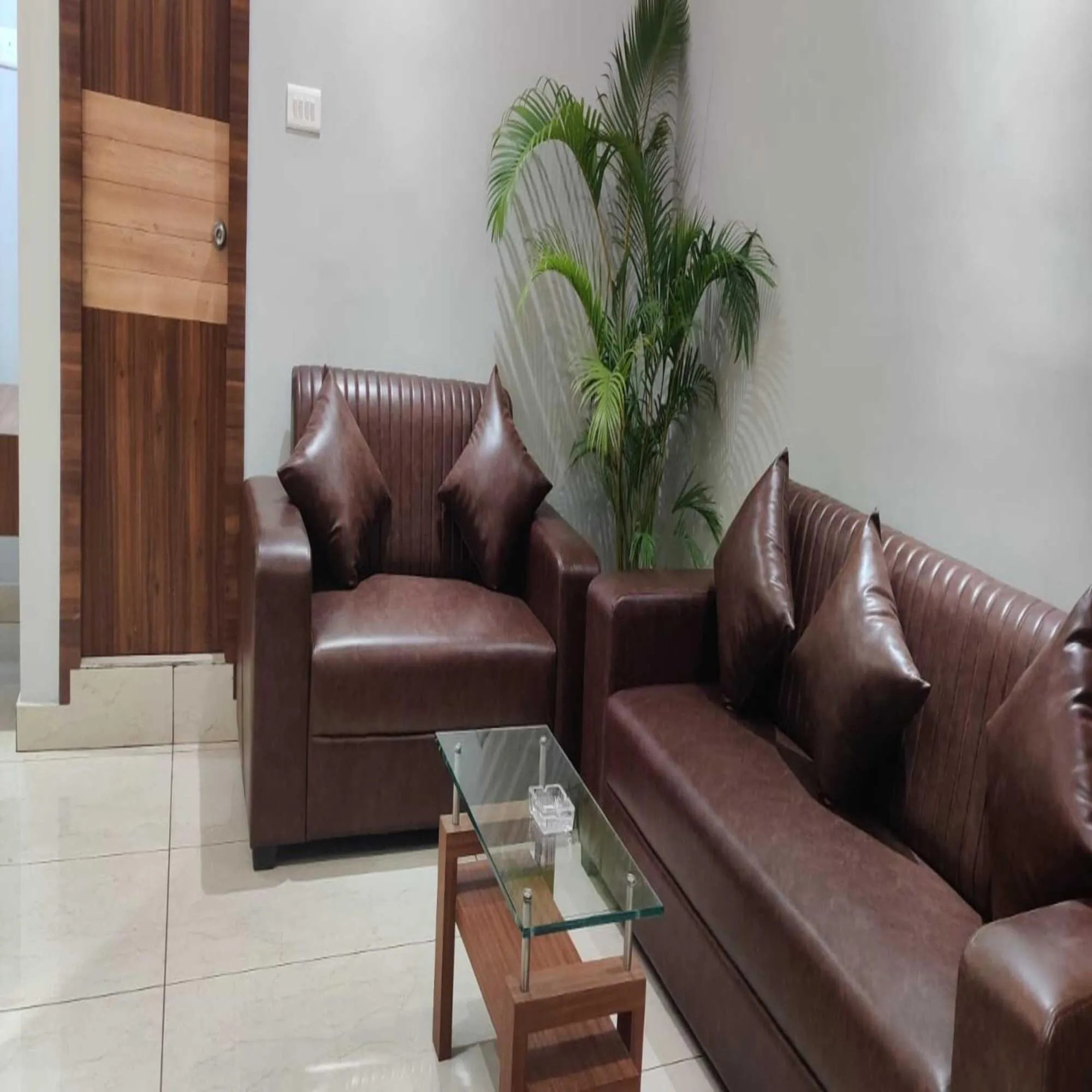 Seating area in Hotel Satkar