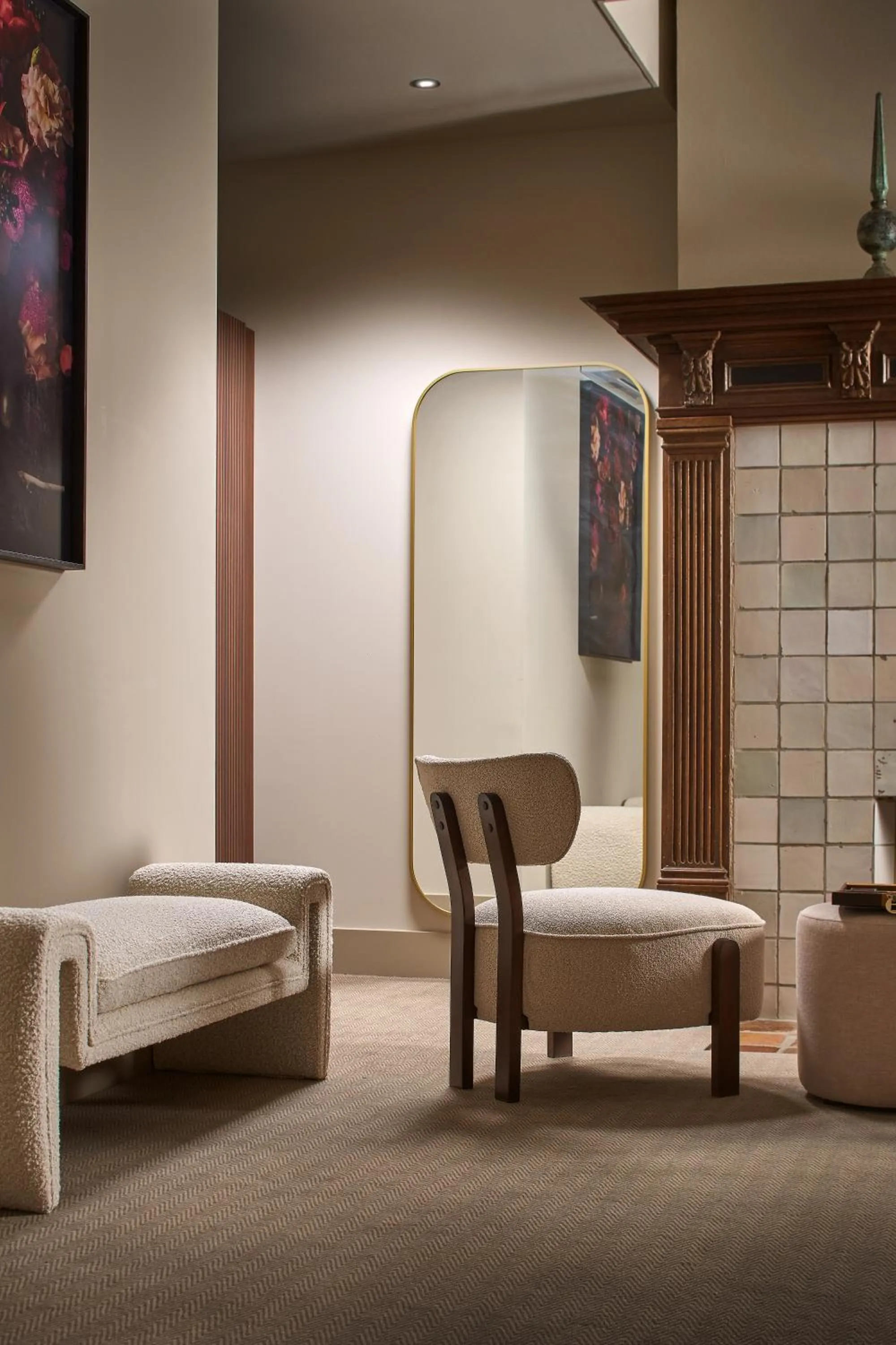 Seating area in The Saints Hotel