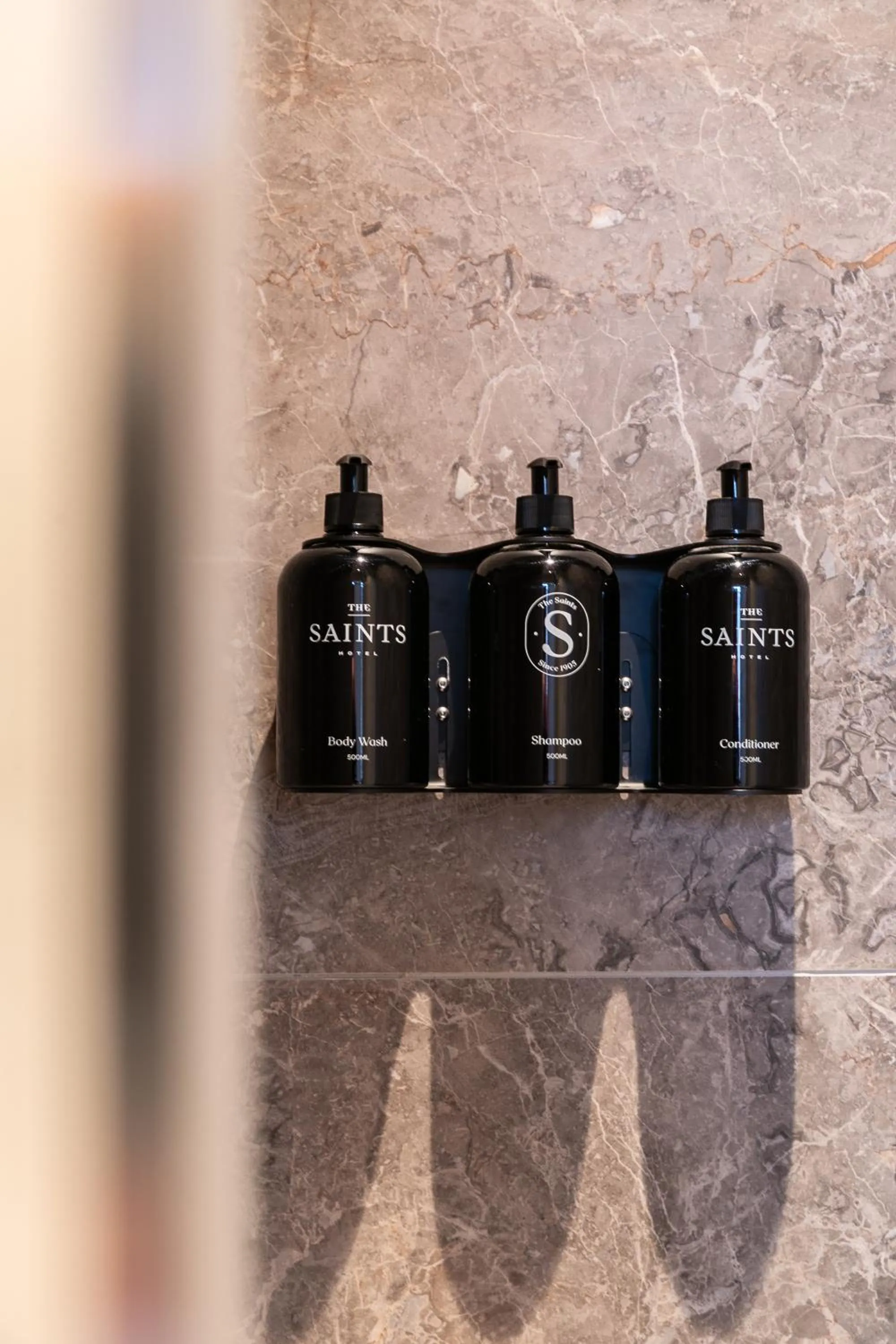 Shower in The Saints Hotel