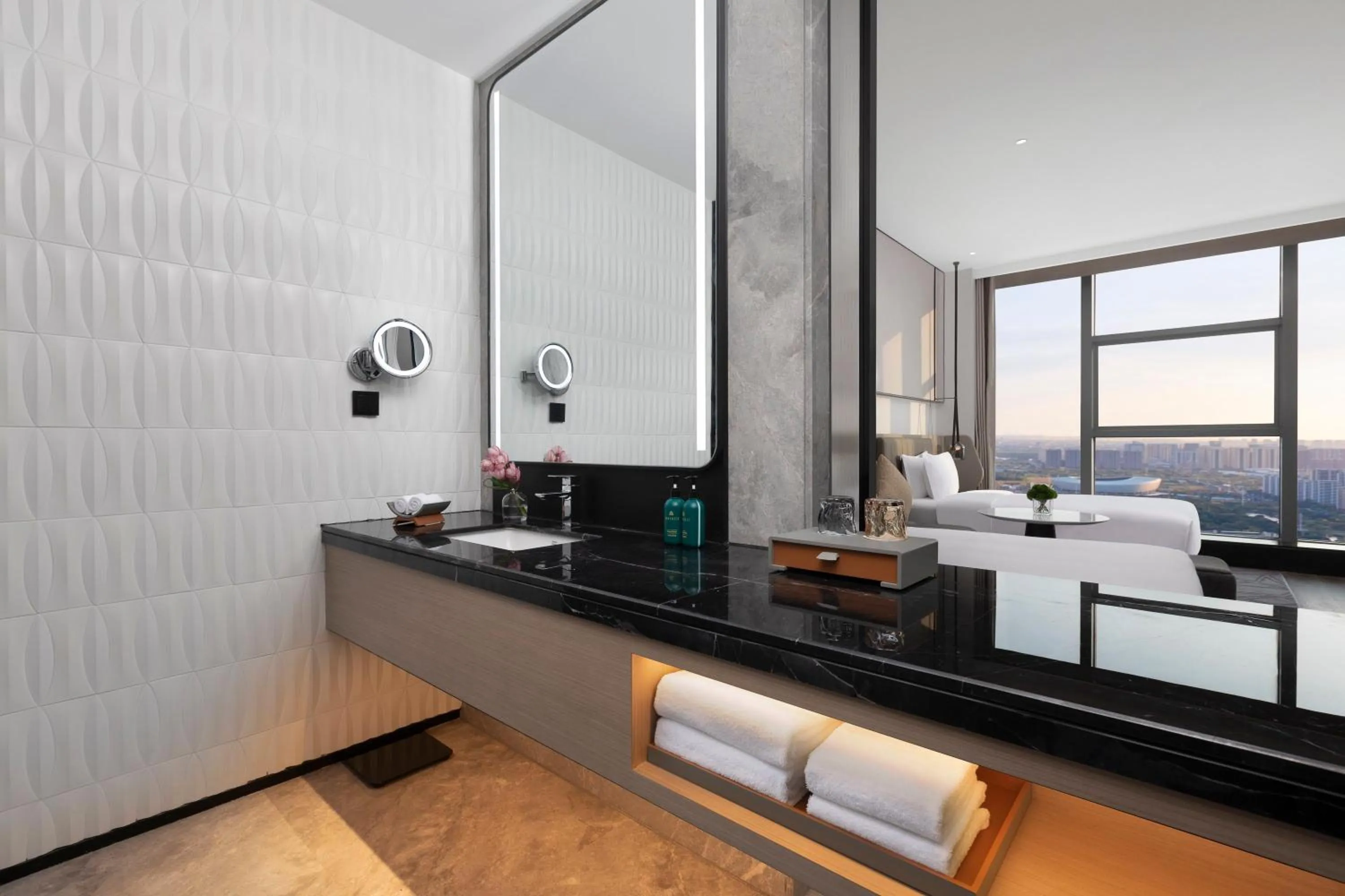 Bathroom in Crowne Plaza Taizhou City Center by IHG