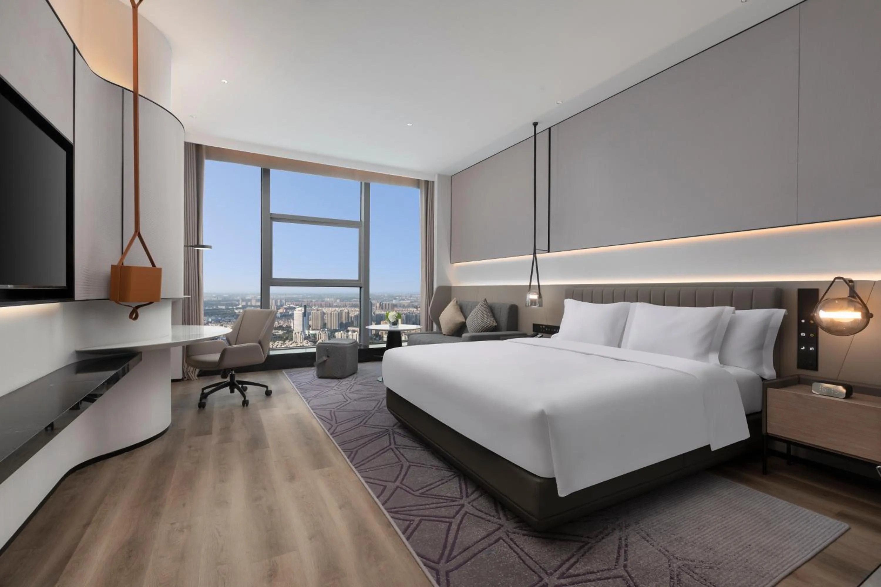 Photo of the whole room, Bed in Crowne Plaza Taizhou City Center by IHG