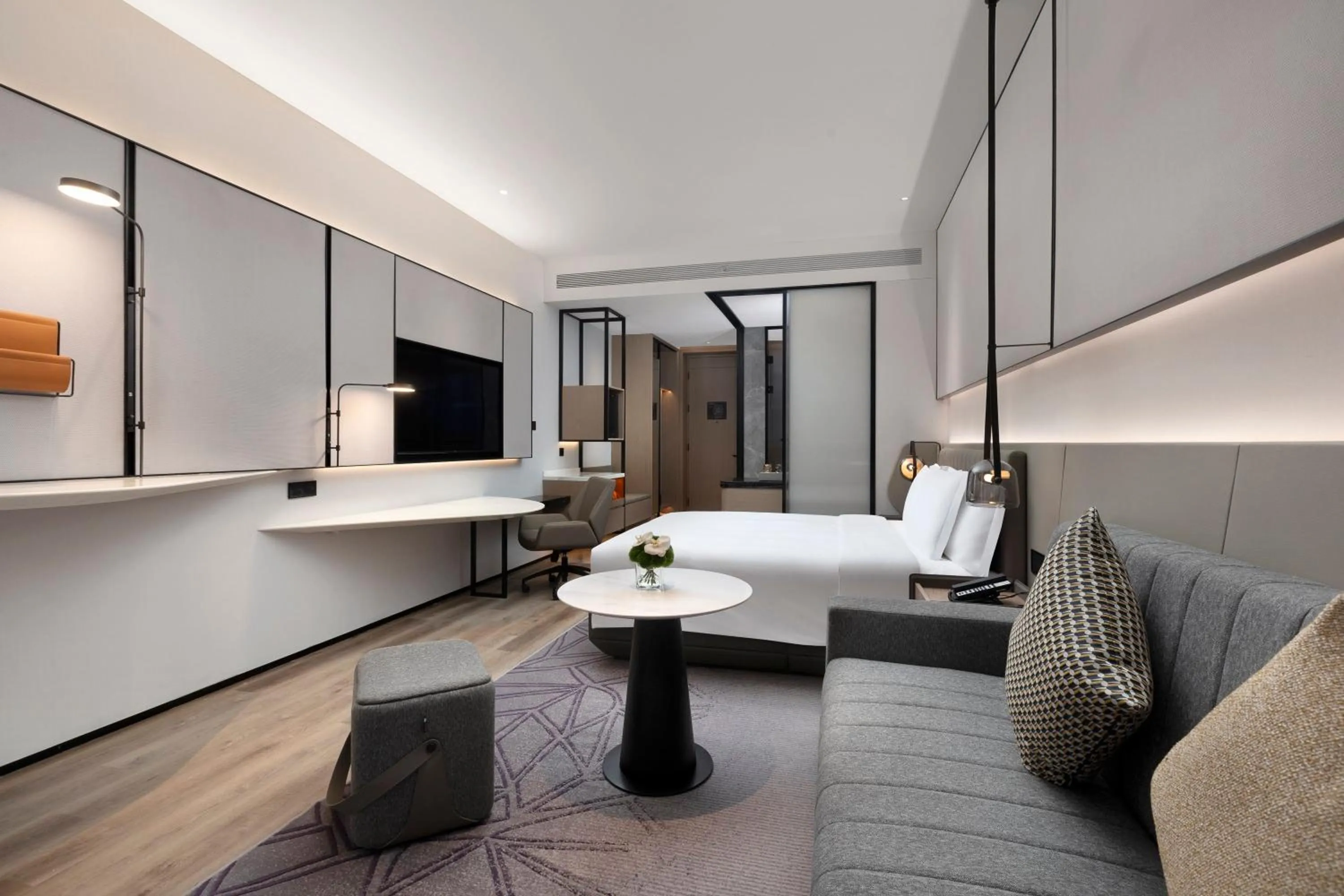 Photo of the whole room, Bed in Crowne Plaza Taizhou City Center by IHG