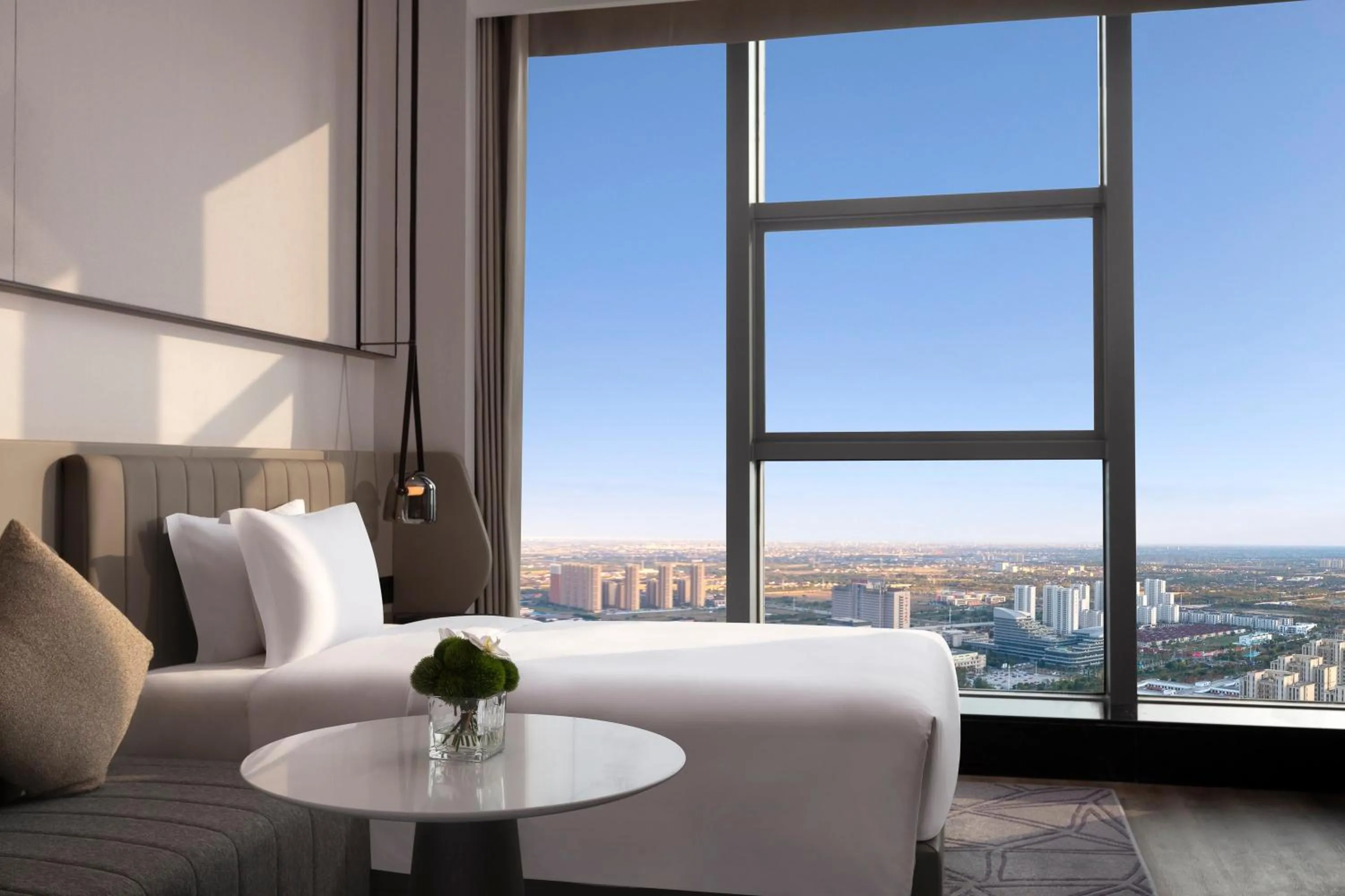 Photo of the whole room, Bed in Crowne Plaza Taizhou City Center by IHG