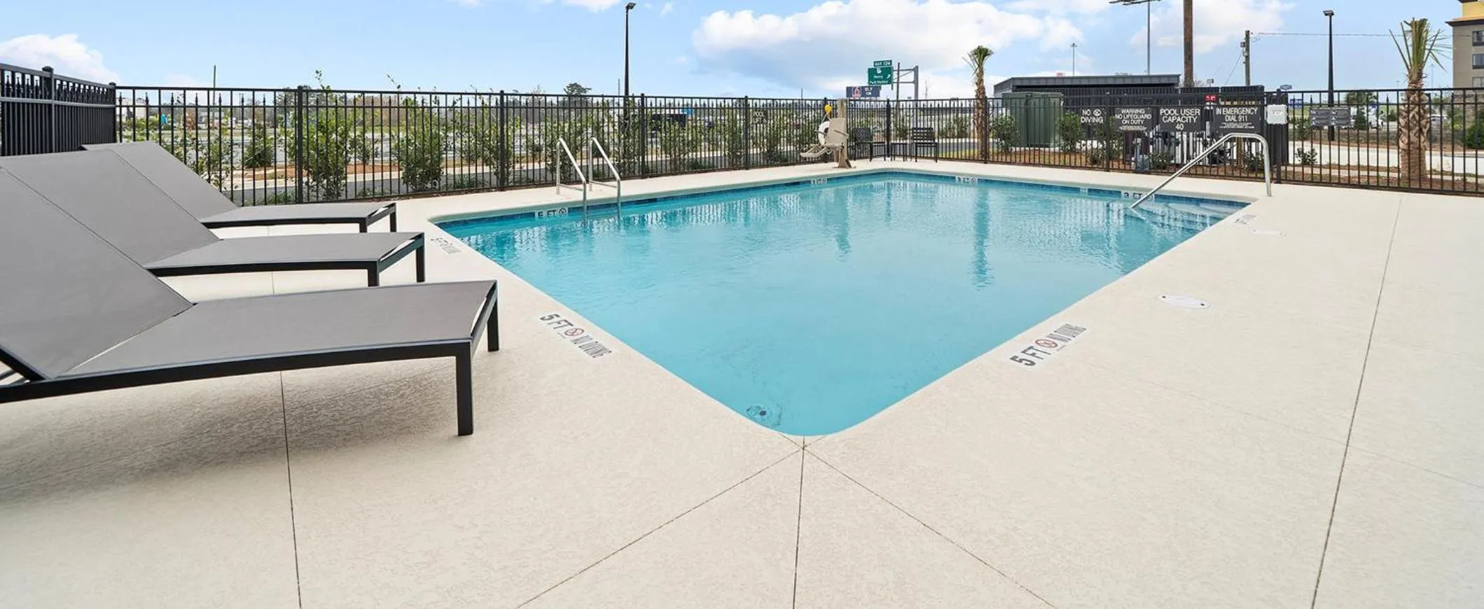 Swimming pool in Candlewood Suites Perry-National Fairground Area by IHG