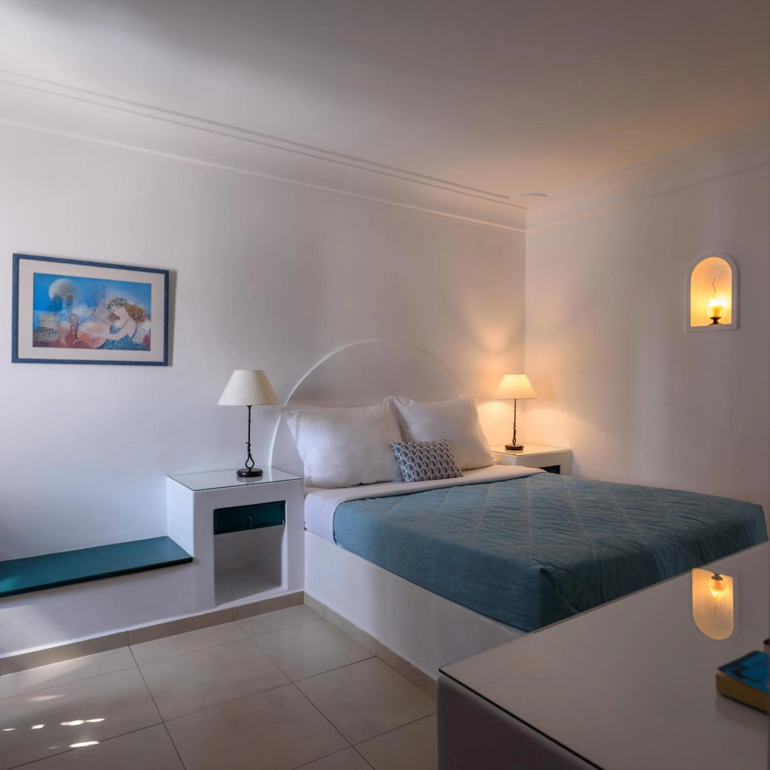 Bed in Veggera Beach Hotel