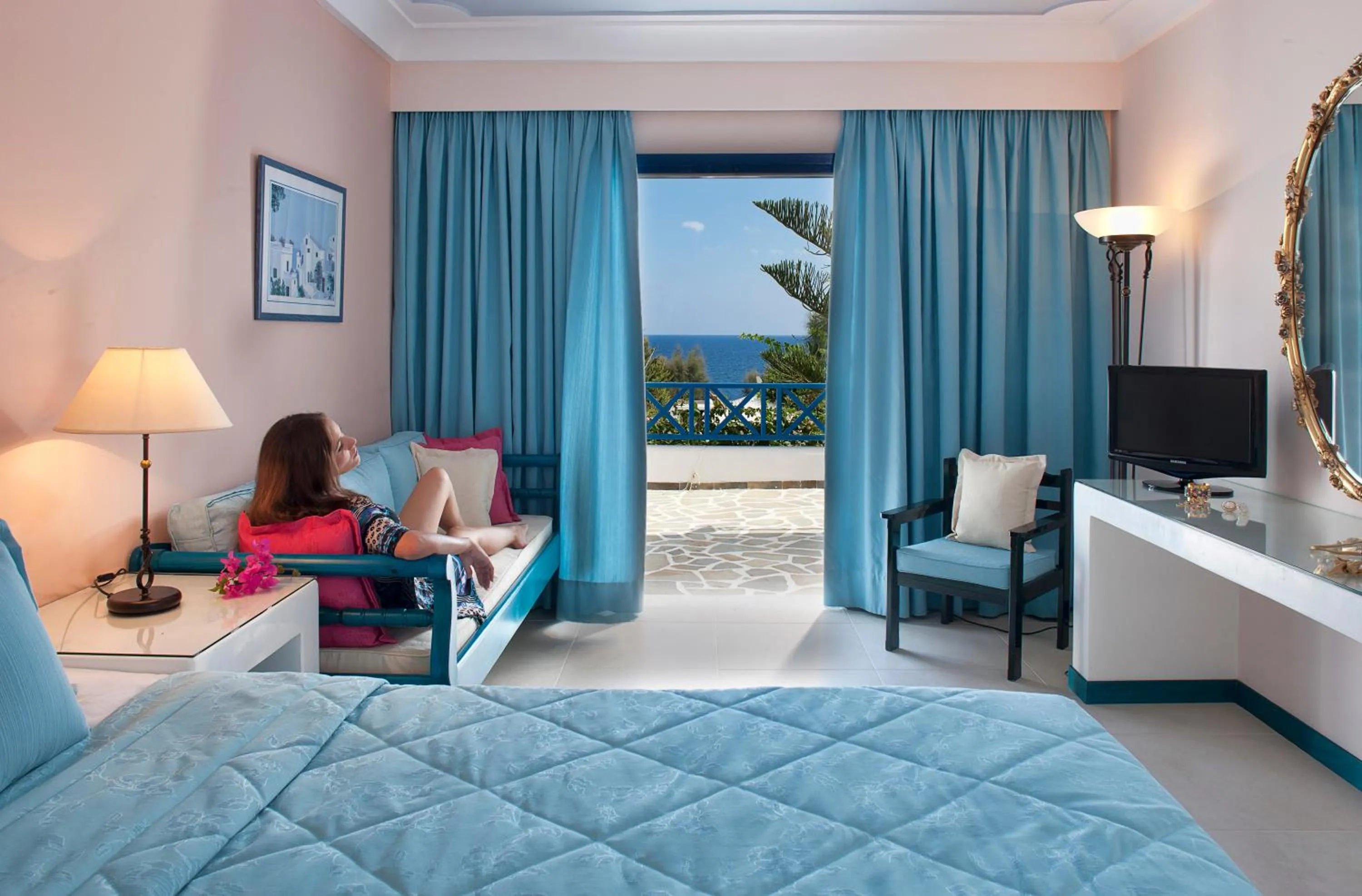 Photo of the whole room, Bed in Veggera Beach Hotel