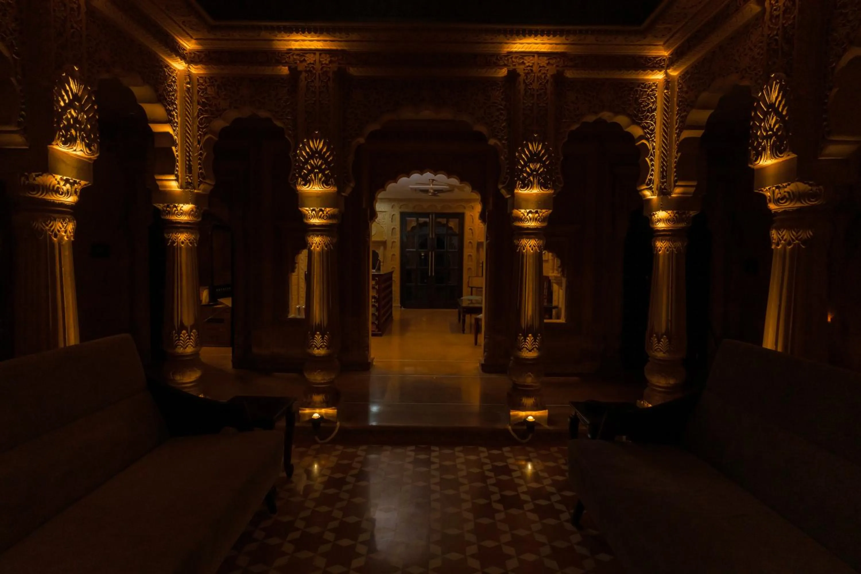 Inner courtyard view in Hotel Durjay Garh