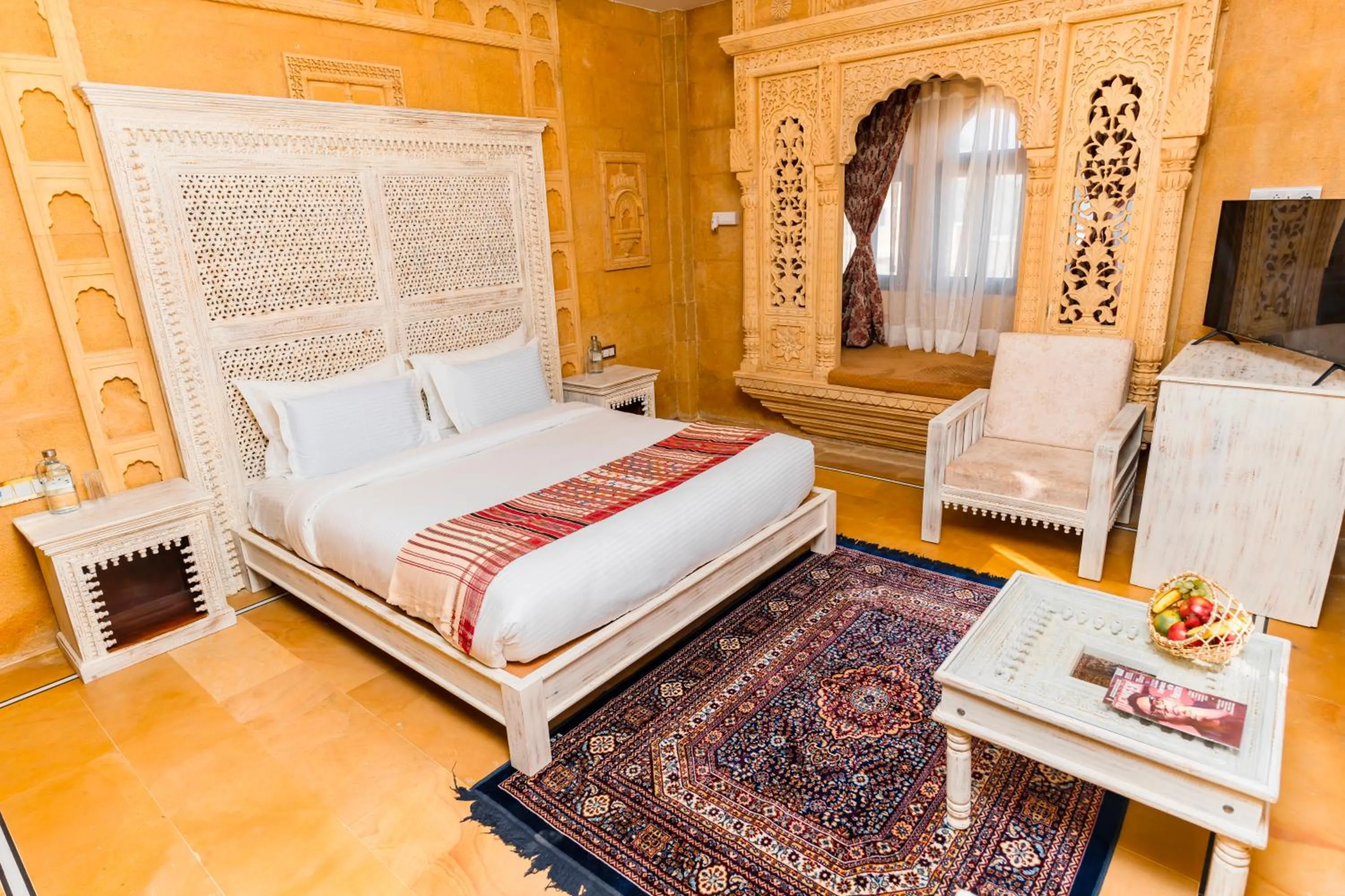 Bedroom in Hotel Durjay Garh