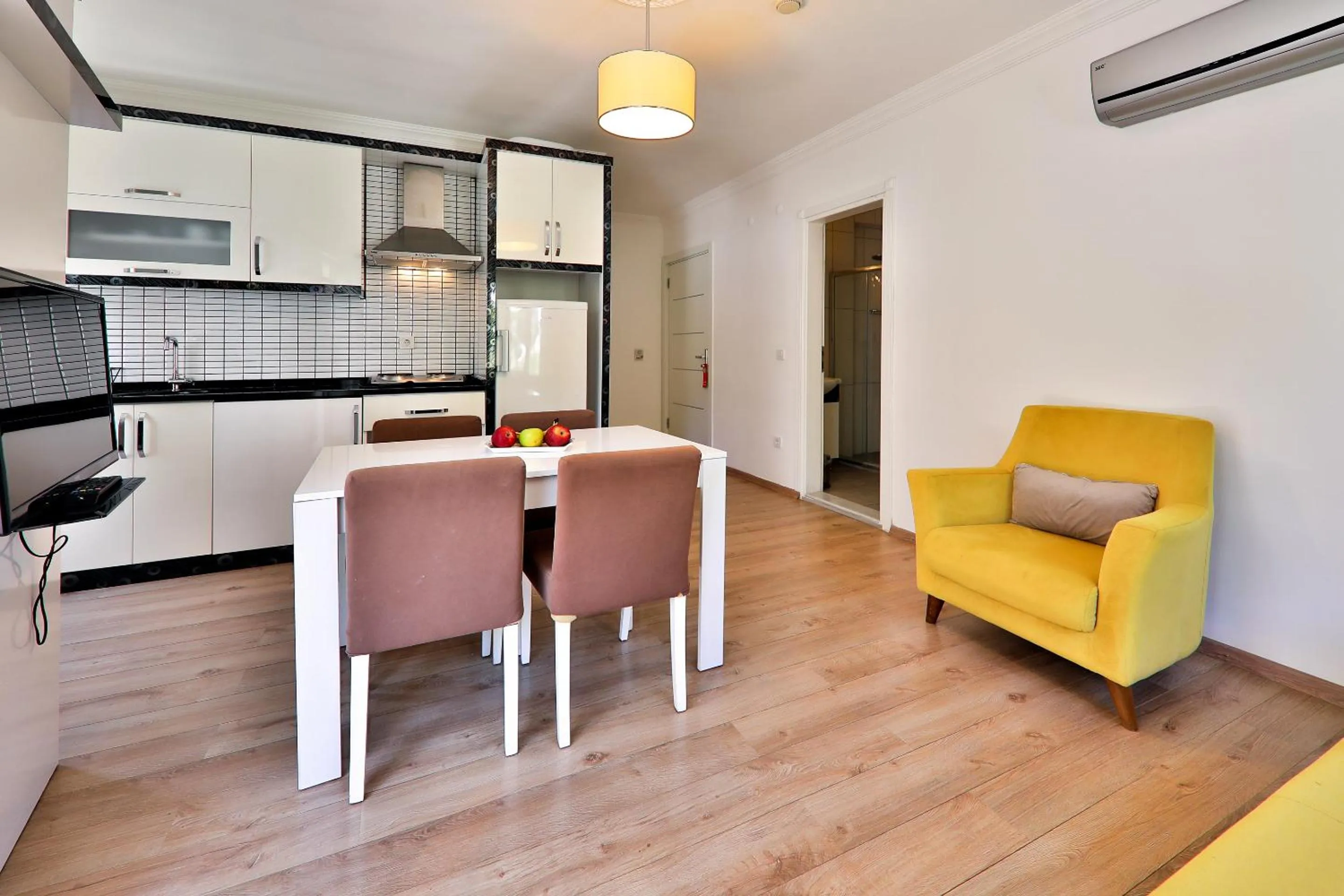 Kitchen or kitchenette in Bossa Nova Apart Hotel