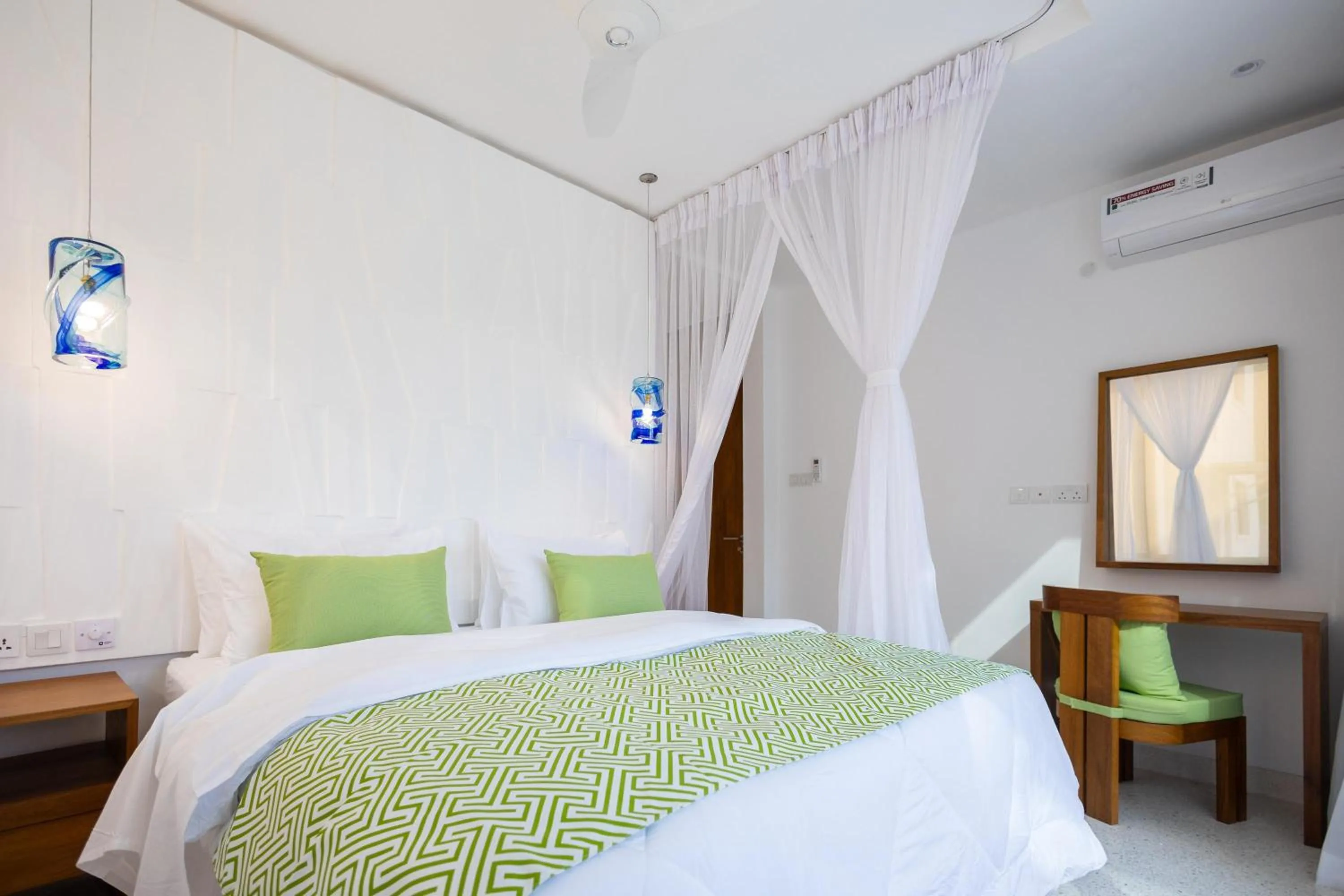Bed in Amkia Villas Diani