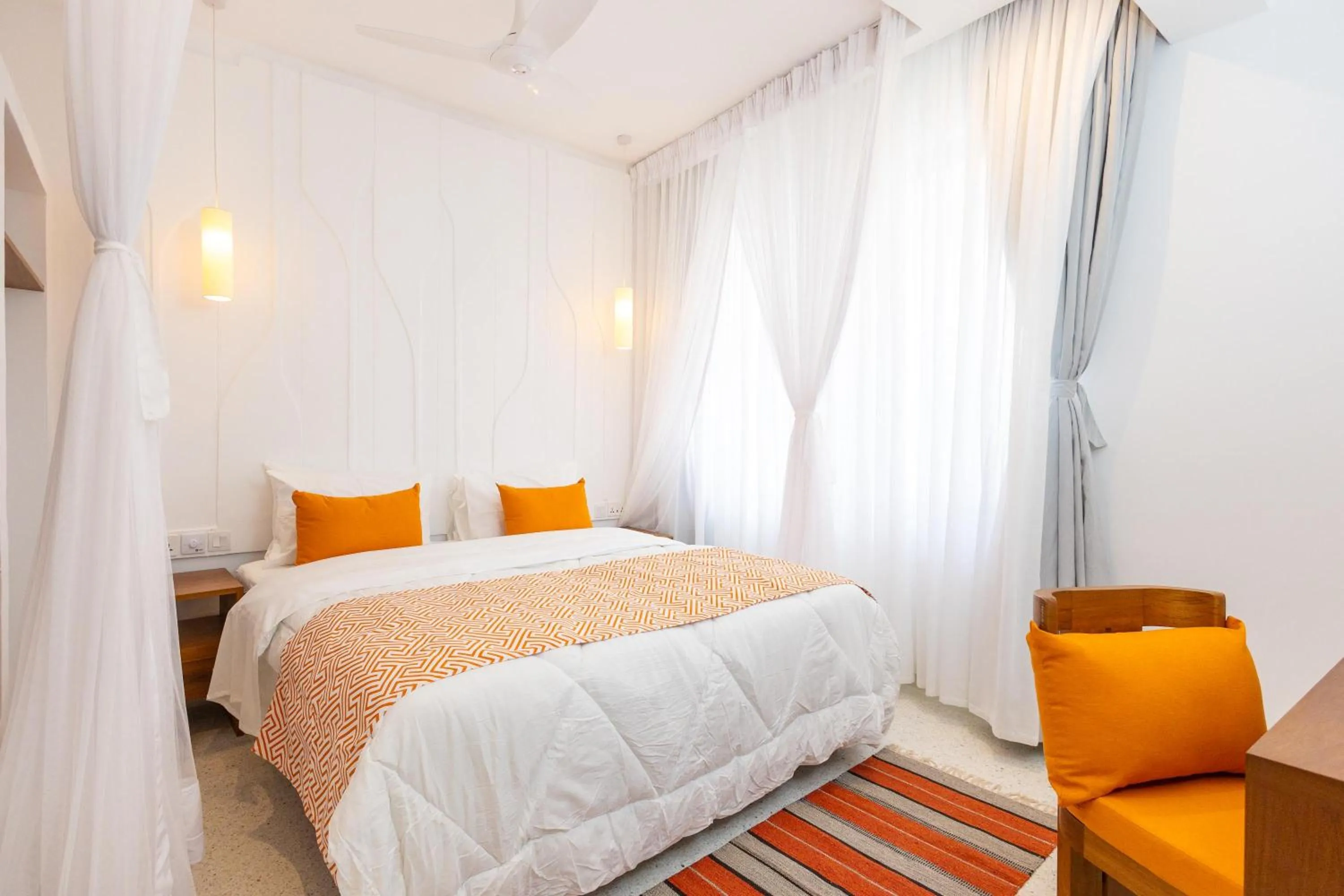 Bed in Amkia Villas Diani