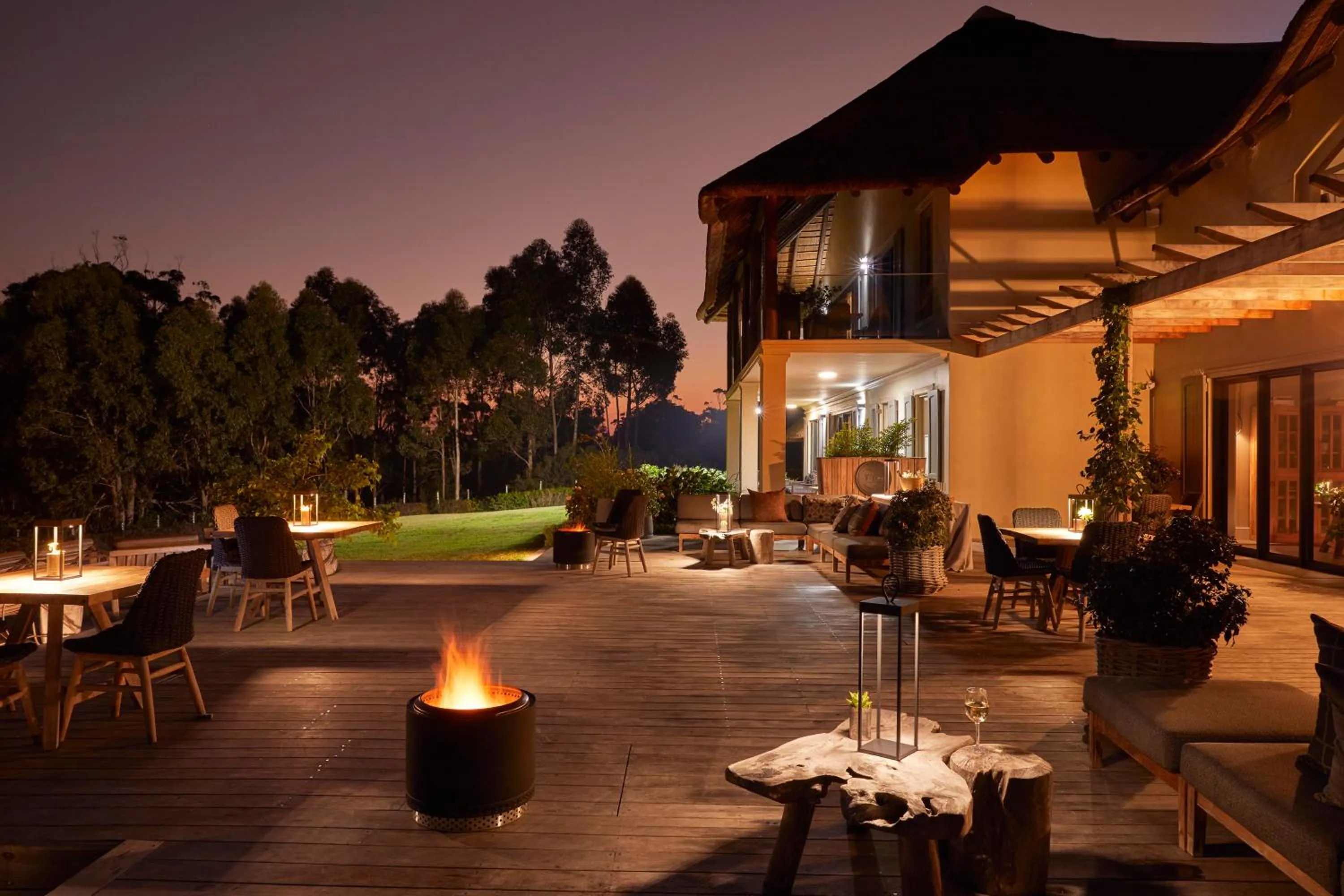 Restaurant/places to eat in The Thatch House Boutique Hotel, Hermanus