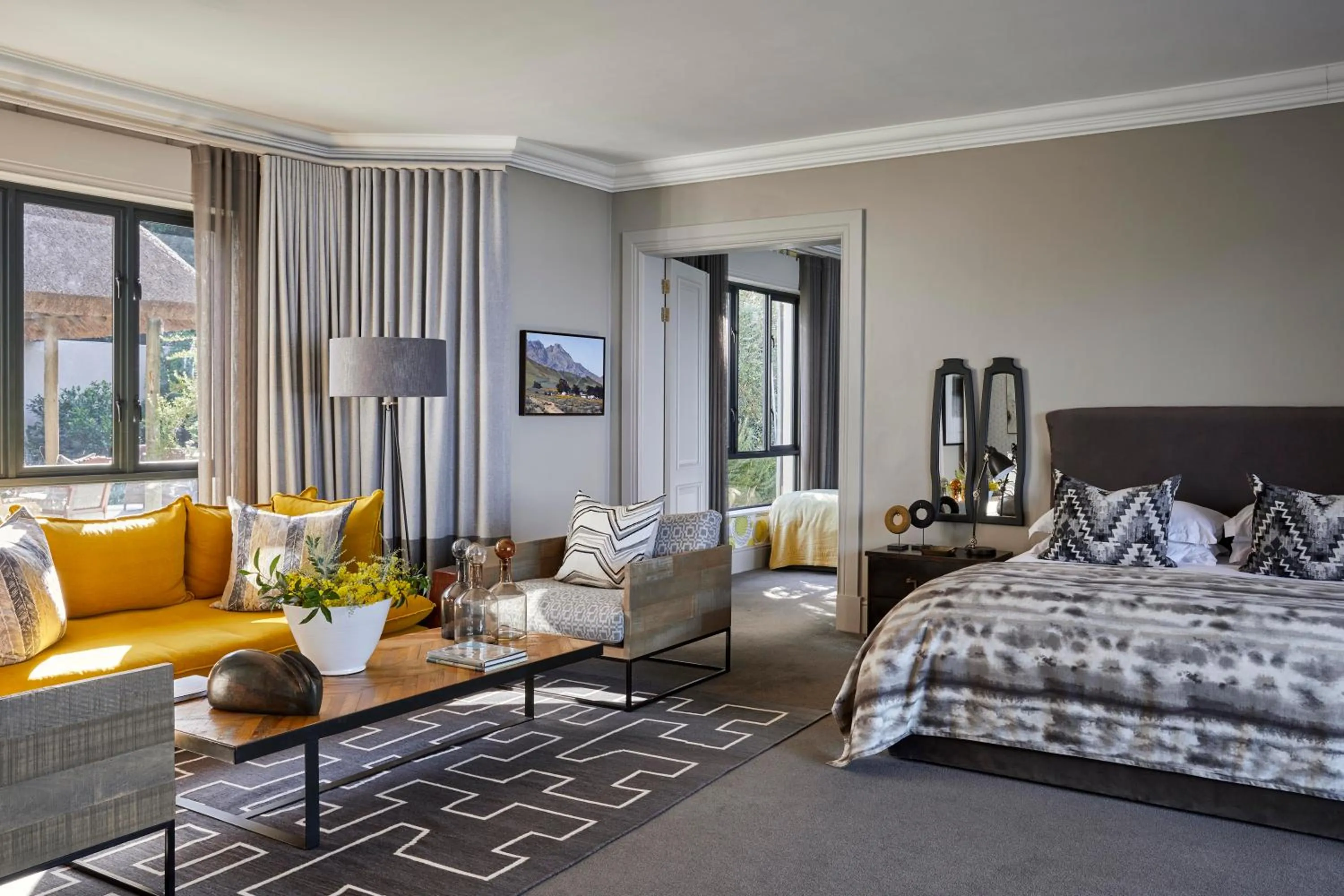 Bed in The Thatch House Boutique Hotel, Hermanus