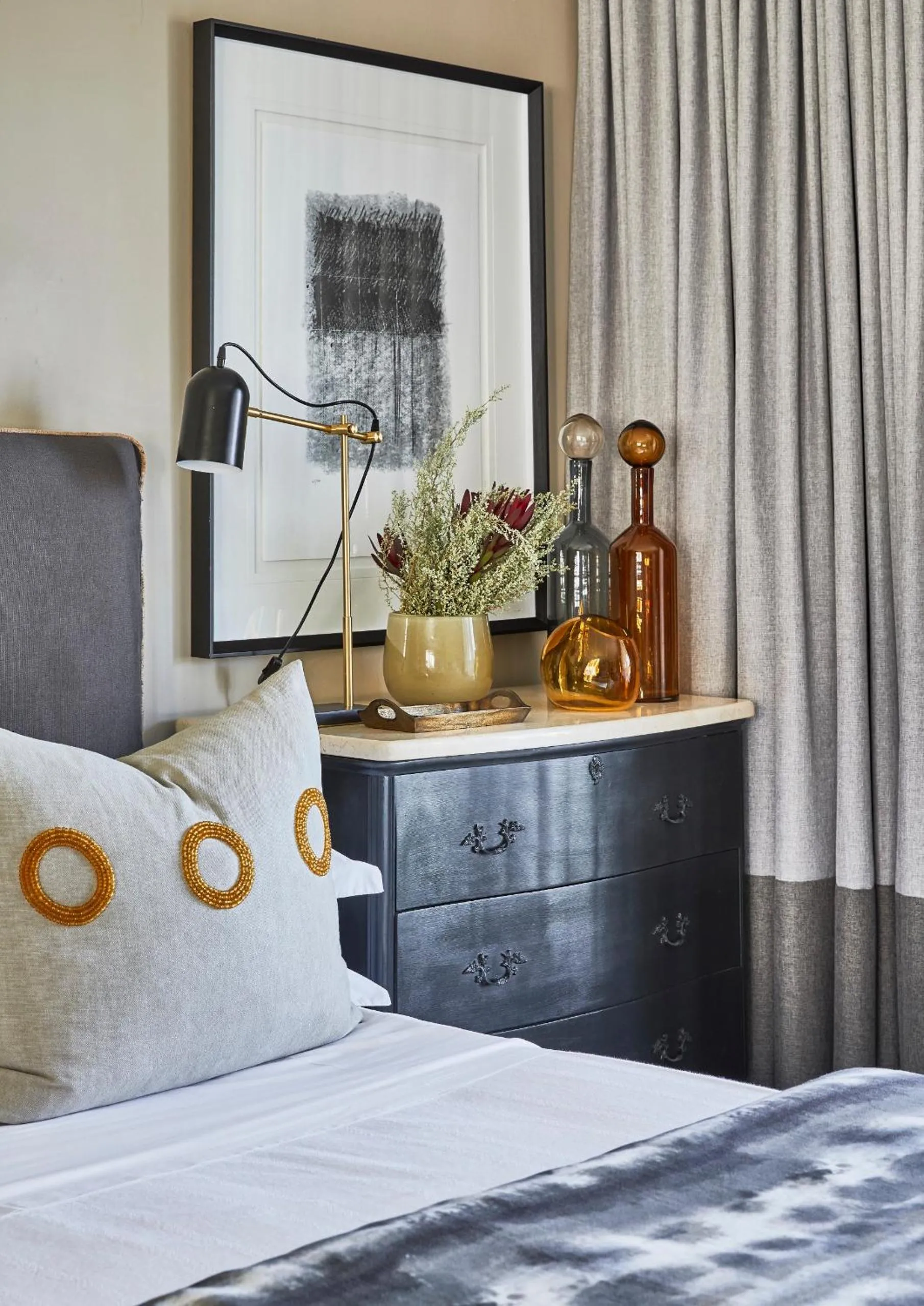 Bed in The Thatch House Boutique Hotel, Hermanus