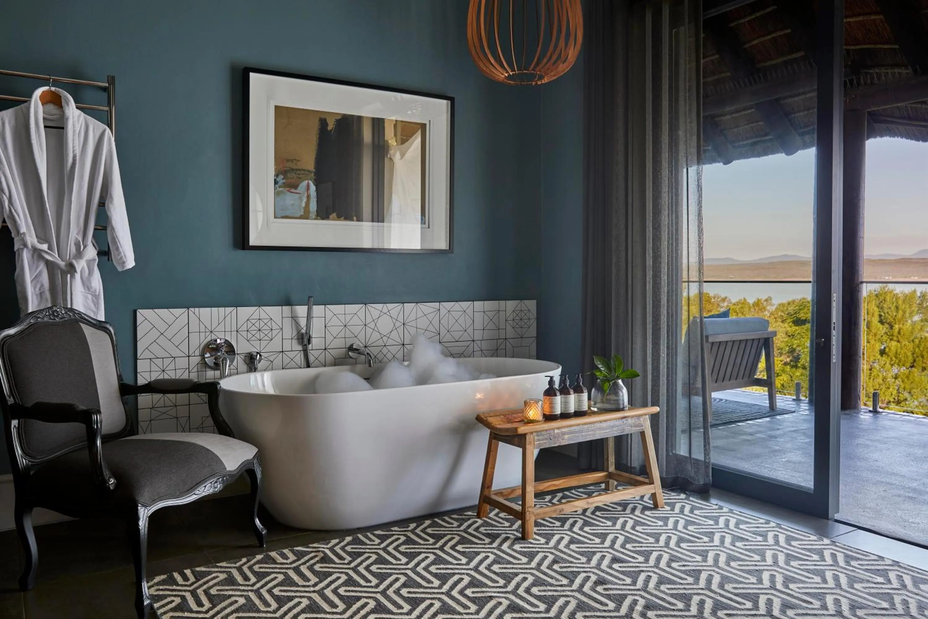 Bathroom in The Thatch House Boutique Hotel, Hermanus