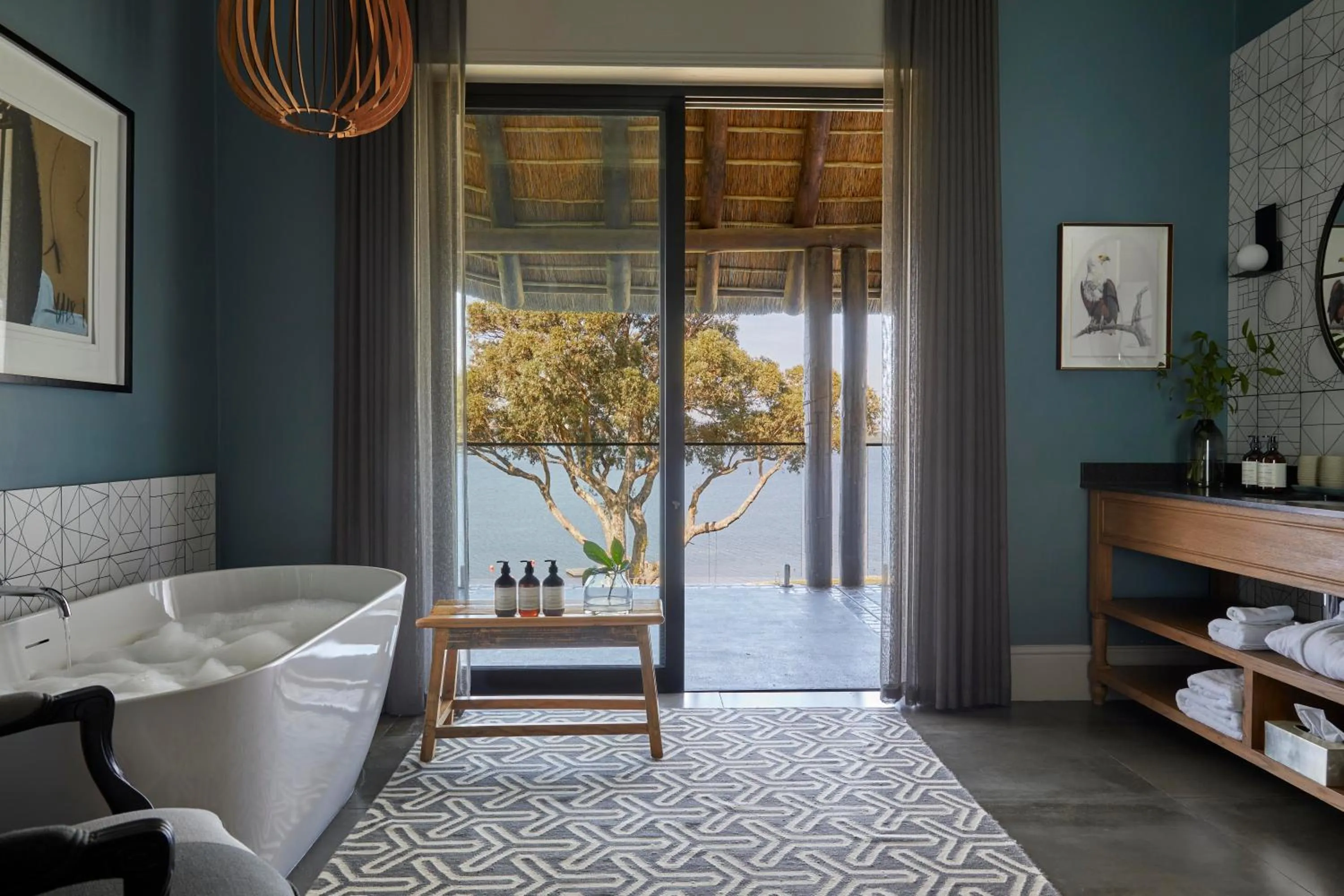 Patio in The Thatch House Boutique Hotel, Hermanus