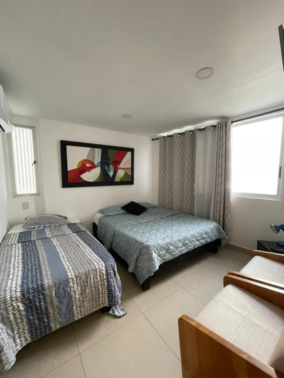 Bed in Apartamentos frente al Mar