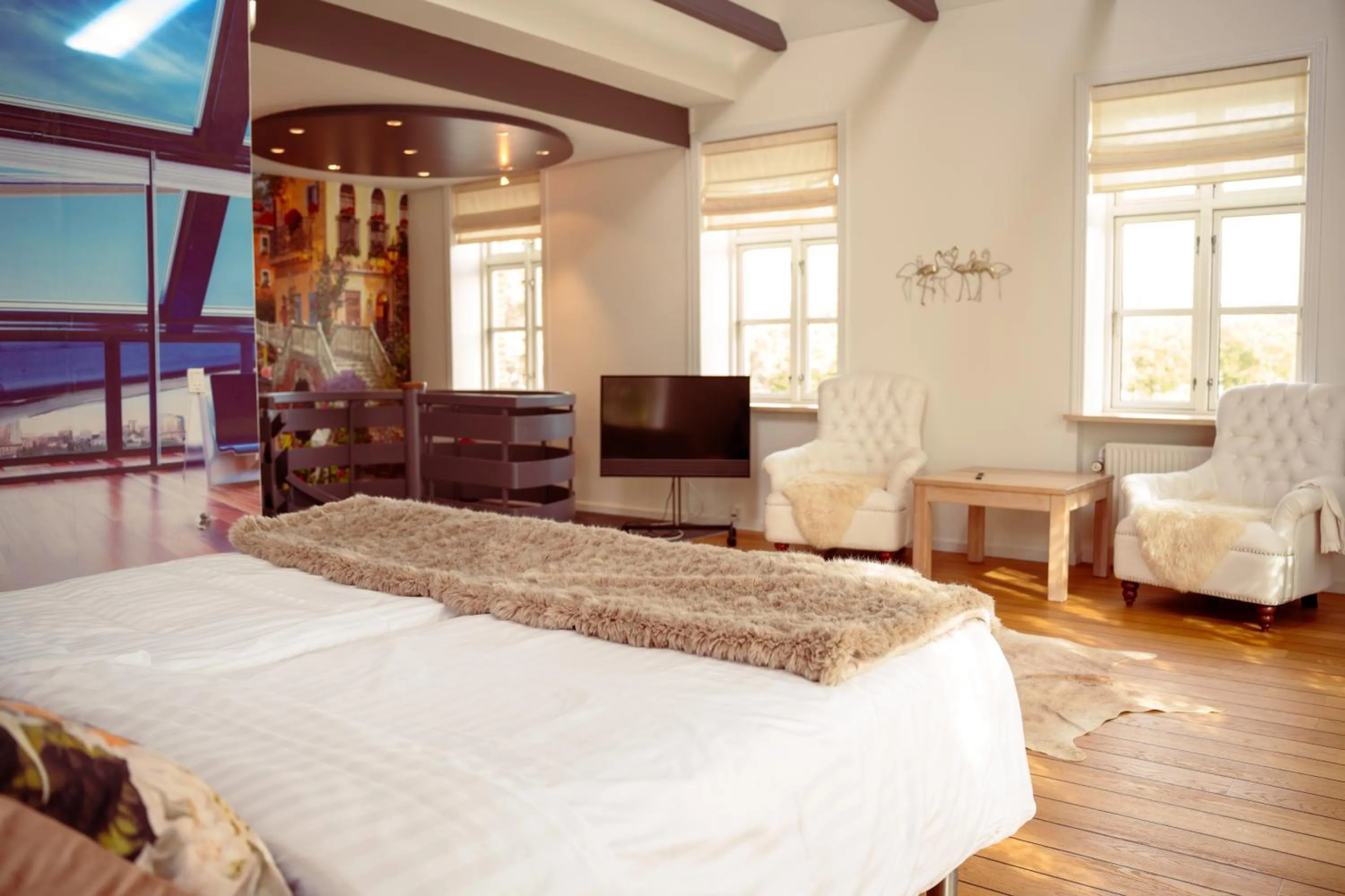 Bed in Boutique Hotel Postgården