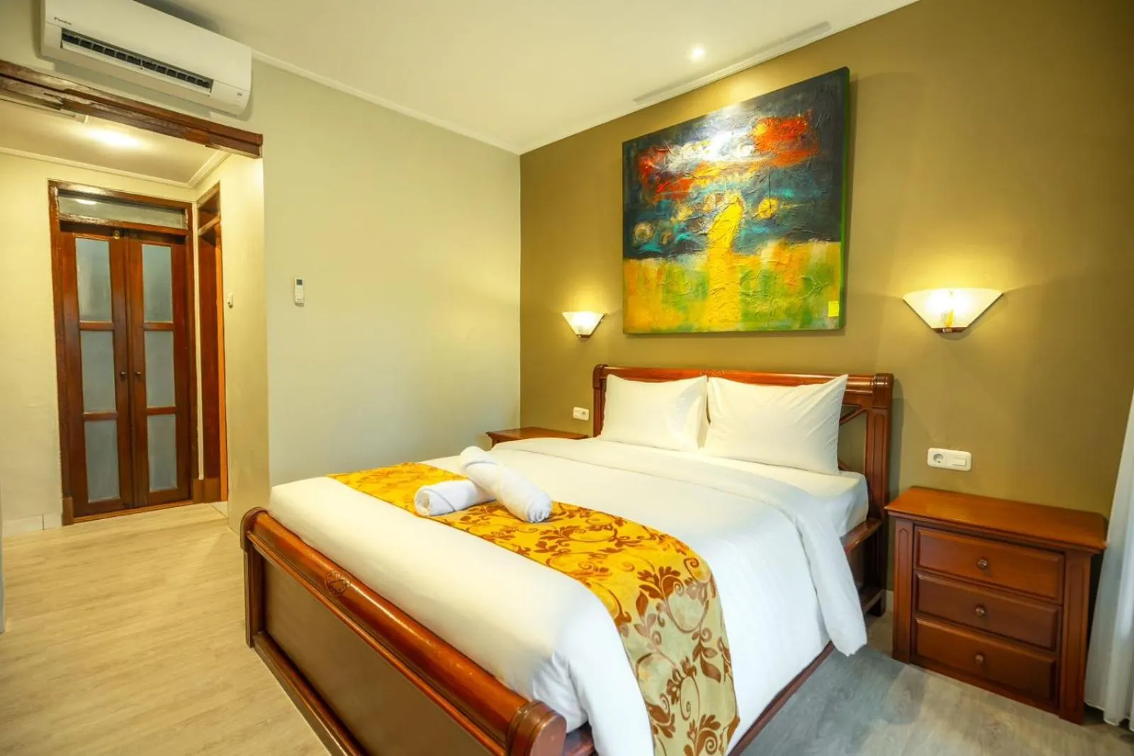 Bedroom, Bed in The Central Lovina Hotel & Restaurant