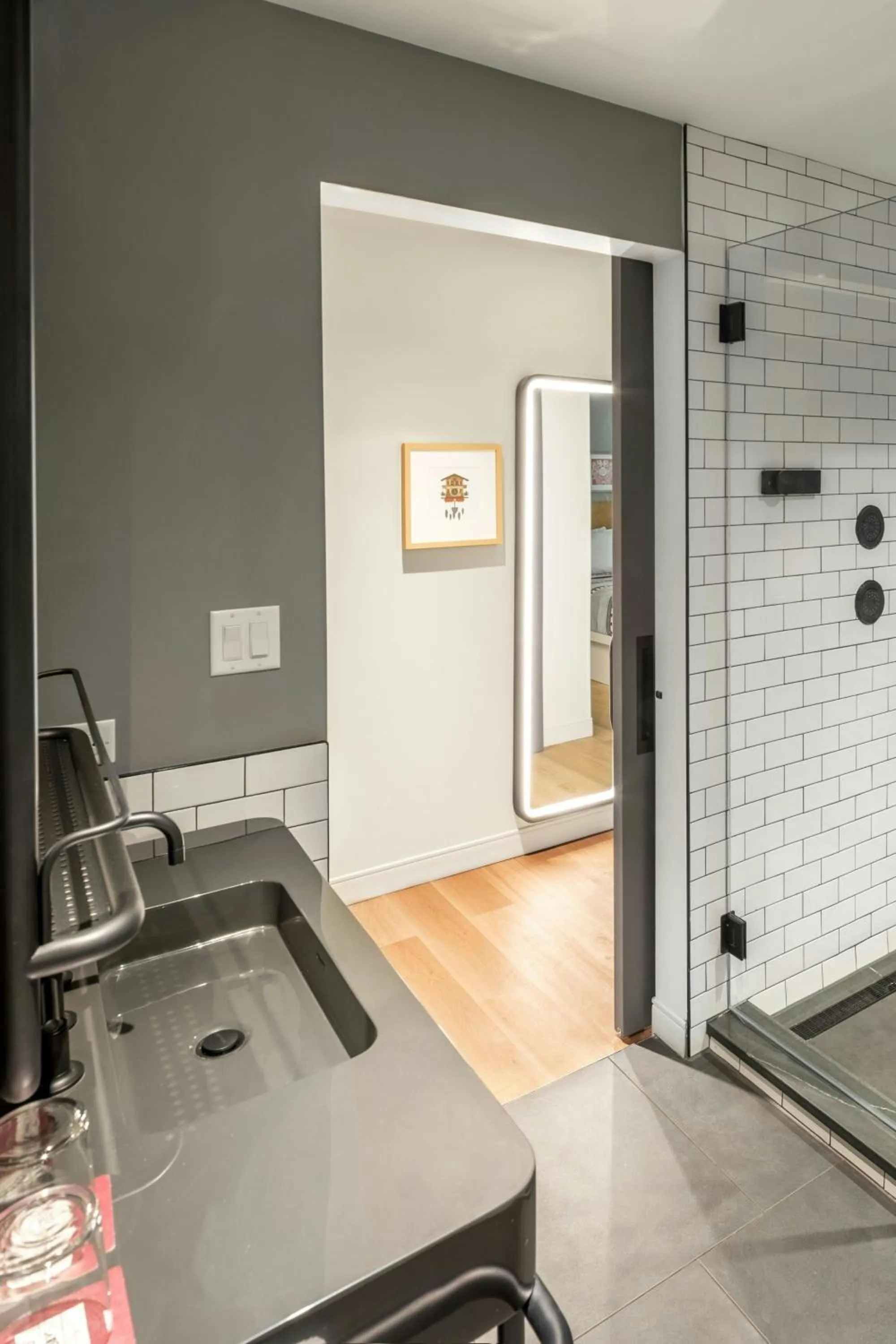 Bathroom in Moxy Cincinnati Downtown