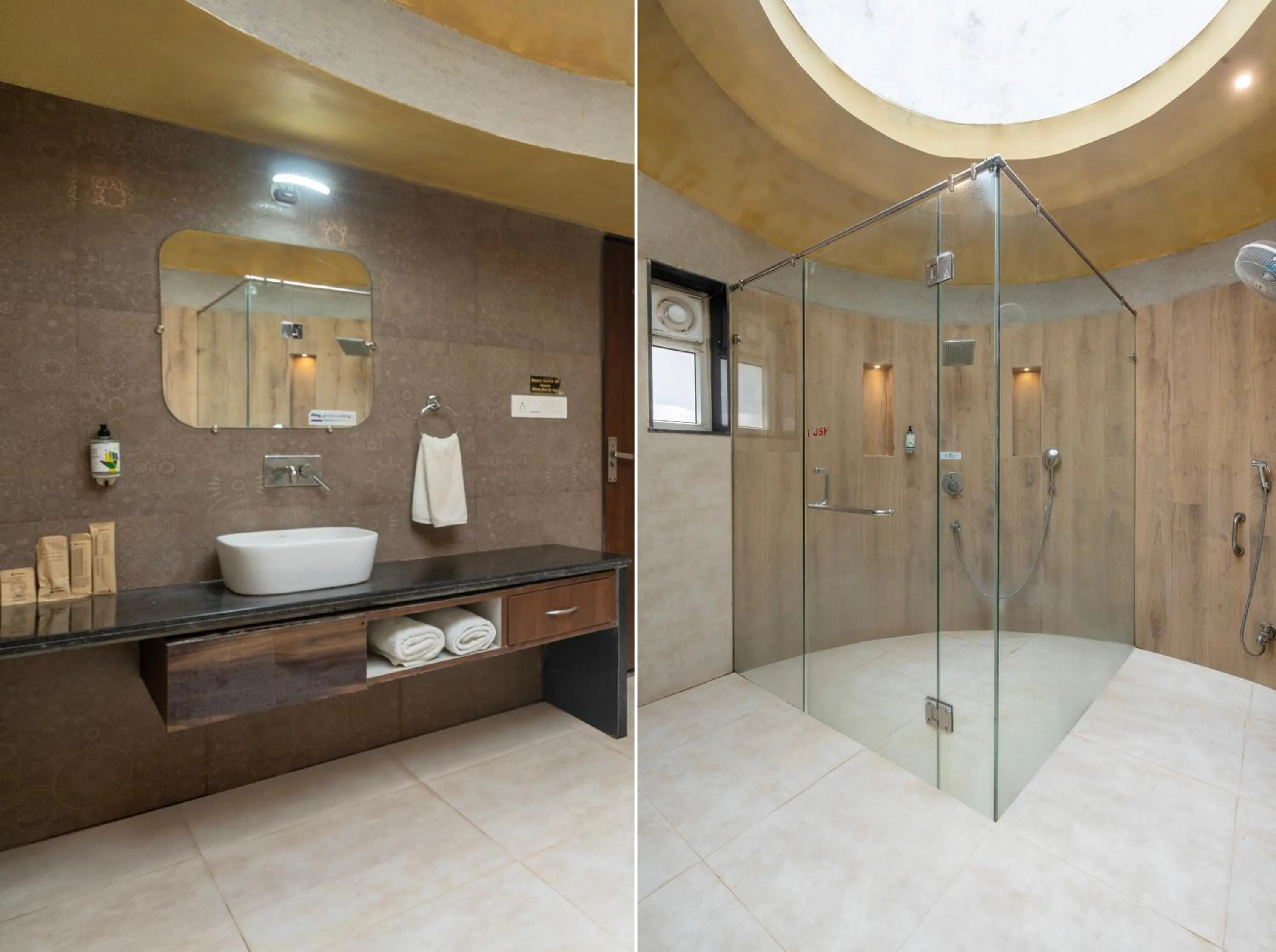 Bathroom in Treebo Premium Mowgli's Den Pench with Swimming Pool