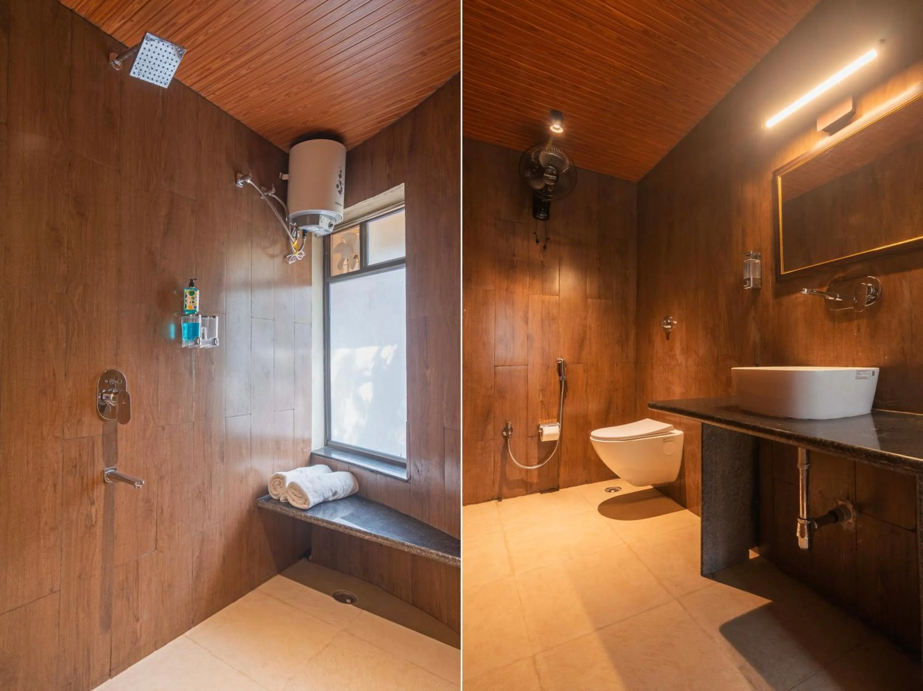 Bathroom in Treebo Premium Mowgli's Den Pench with Swimming Pool