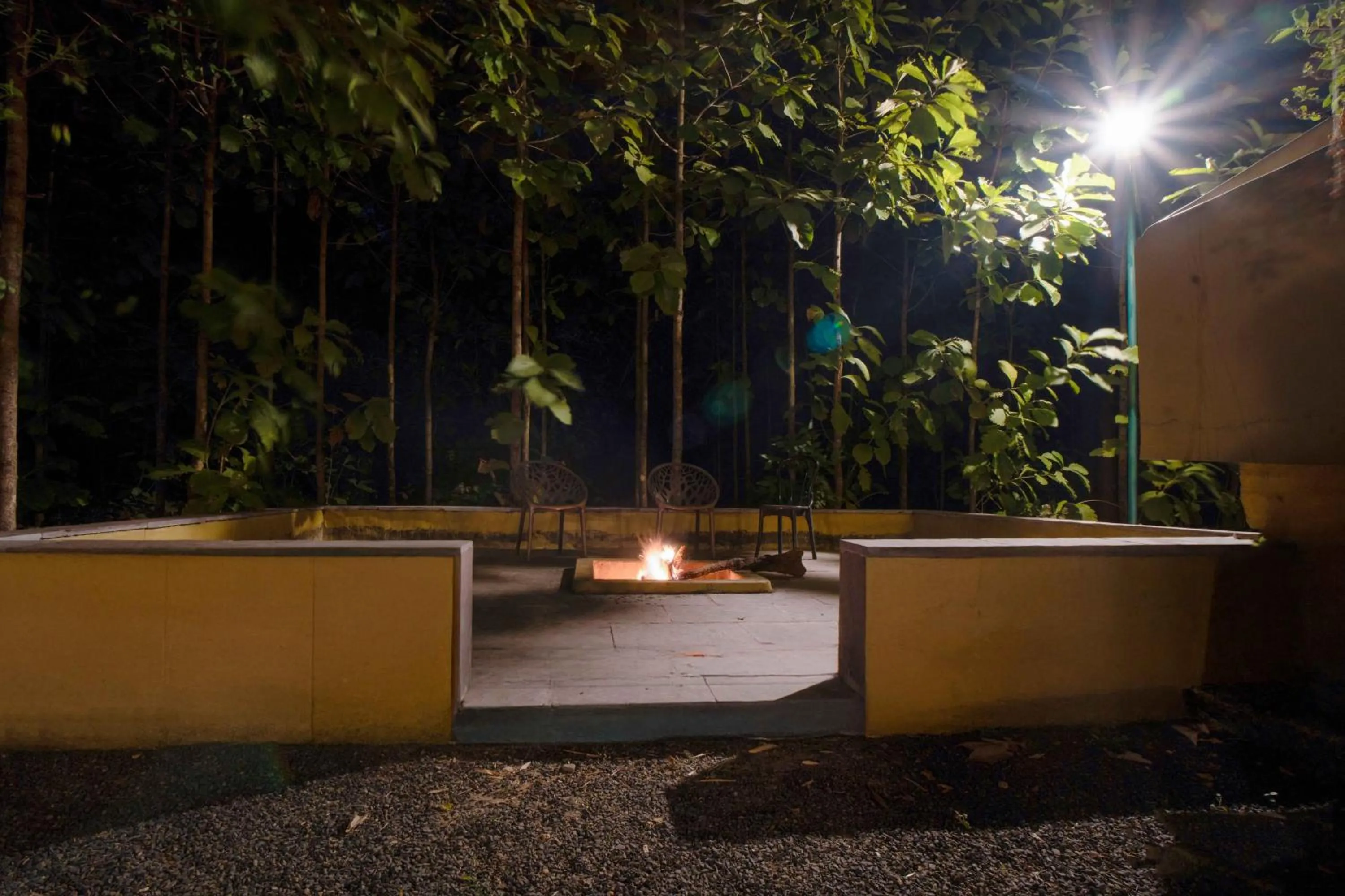 fireplace in Treebo Premium Mowgli's Den Pench with Swimming Pool