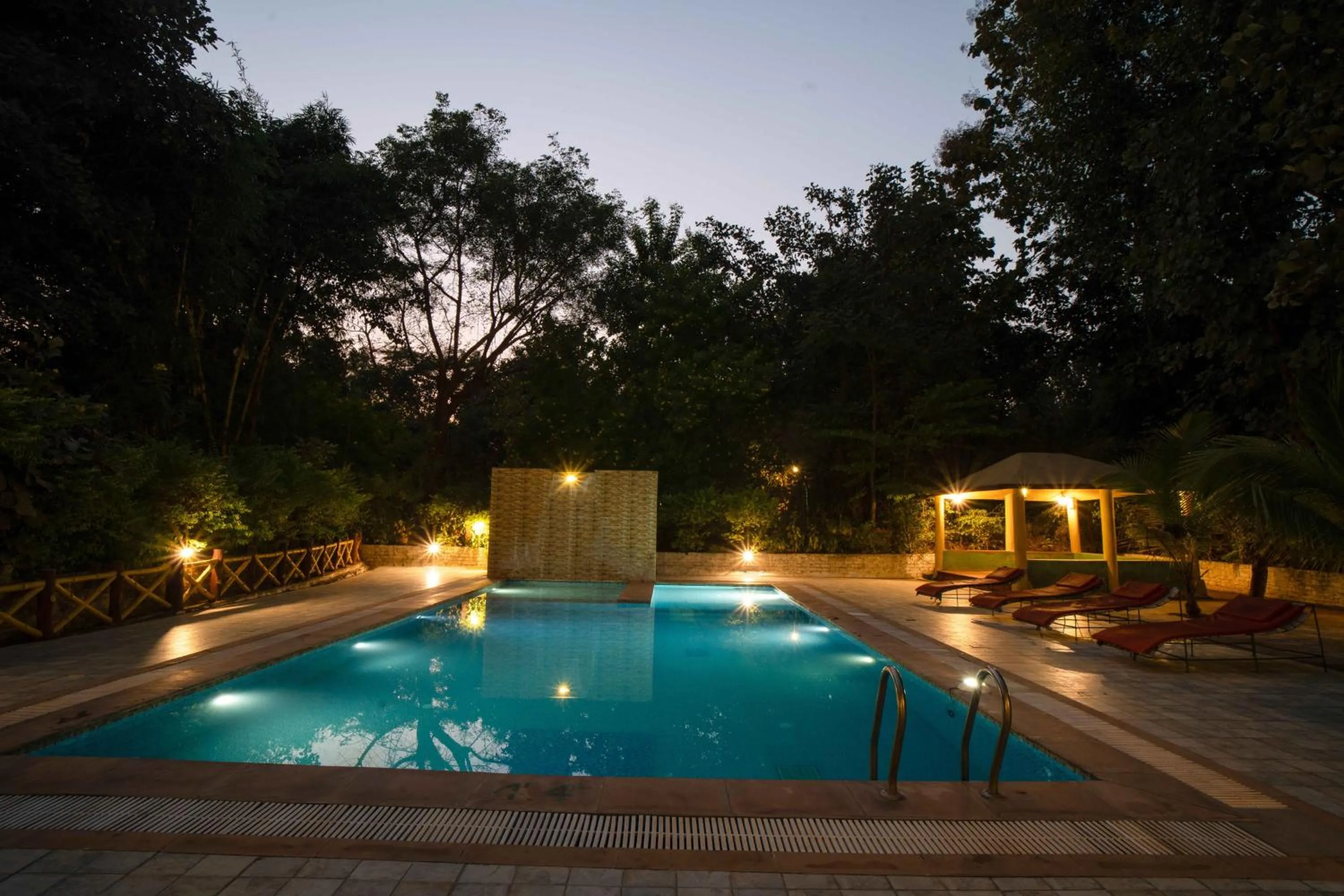 Swimming pool in Treebo Premium Mowgli's Den Pench with Swimming Pool