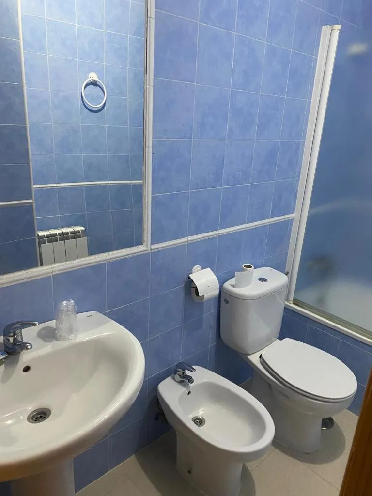 Bathroom in Hostal y Apartamentos la Vereda