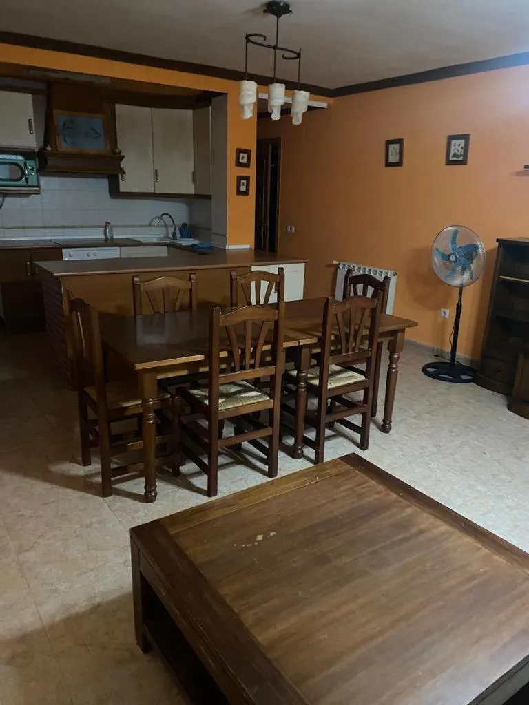 Kitchen or kitchenette in Hostal y Apartamentos la Vereda