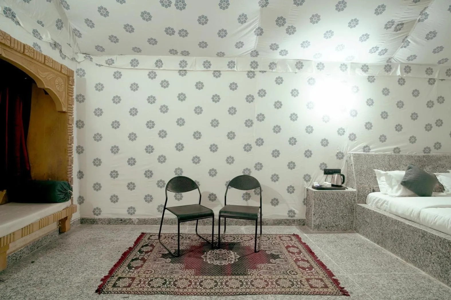 Bed in Thar Resort Jaisalmer